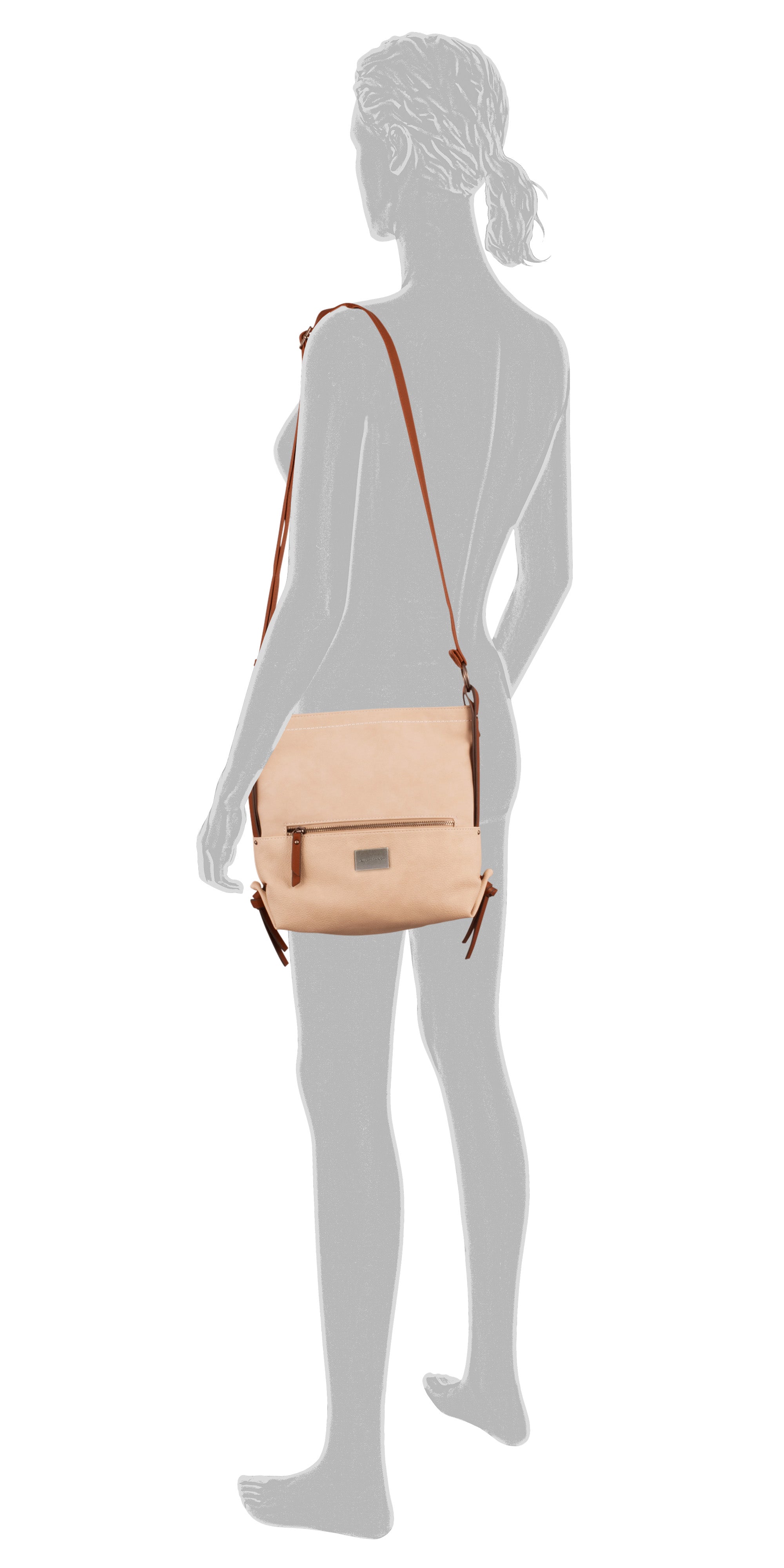 Tom Tailor ELIN Umhängetasche M, Offwhite – Ansicht 1