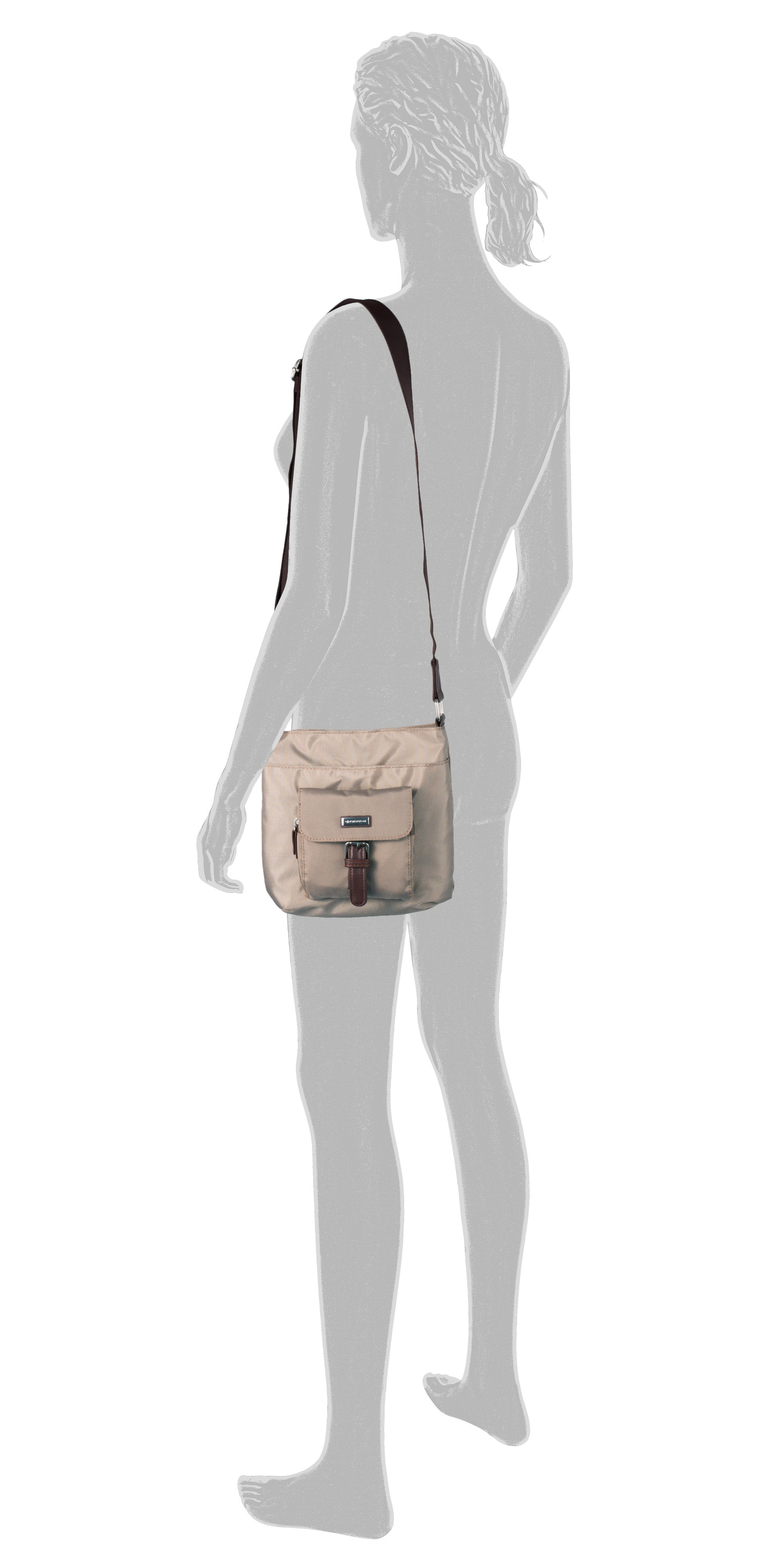 Tom Tailor RINA Hobo Bag, Taupe – Ansicht 1