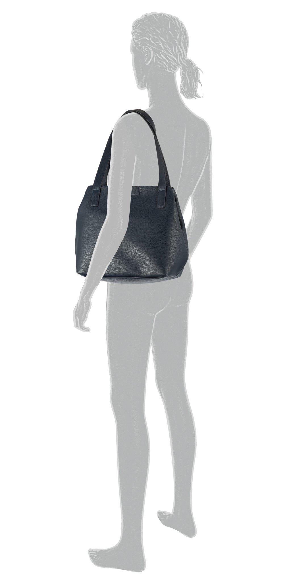 Tom Tailor MIRI ZIP Shopper L, Blau – Ansicht 5