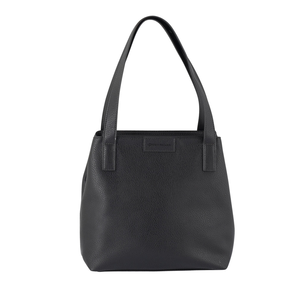 Tom Tailor MIRI ZIP Shopper L, Schwarz – Ansicht 1