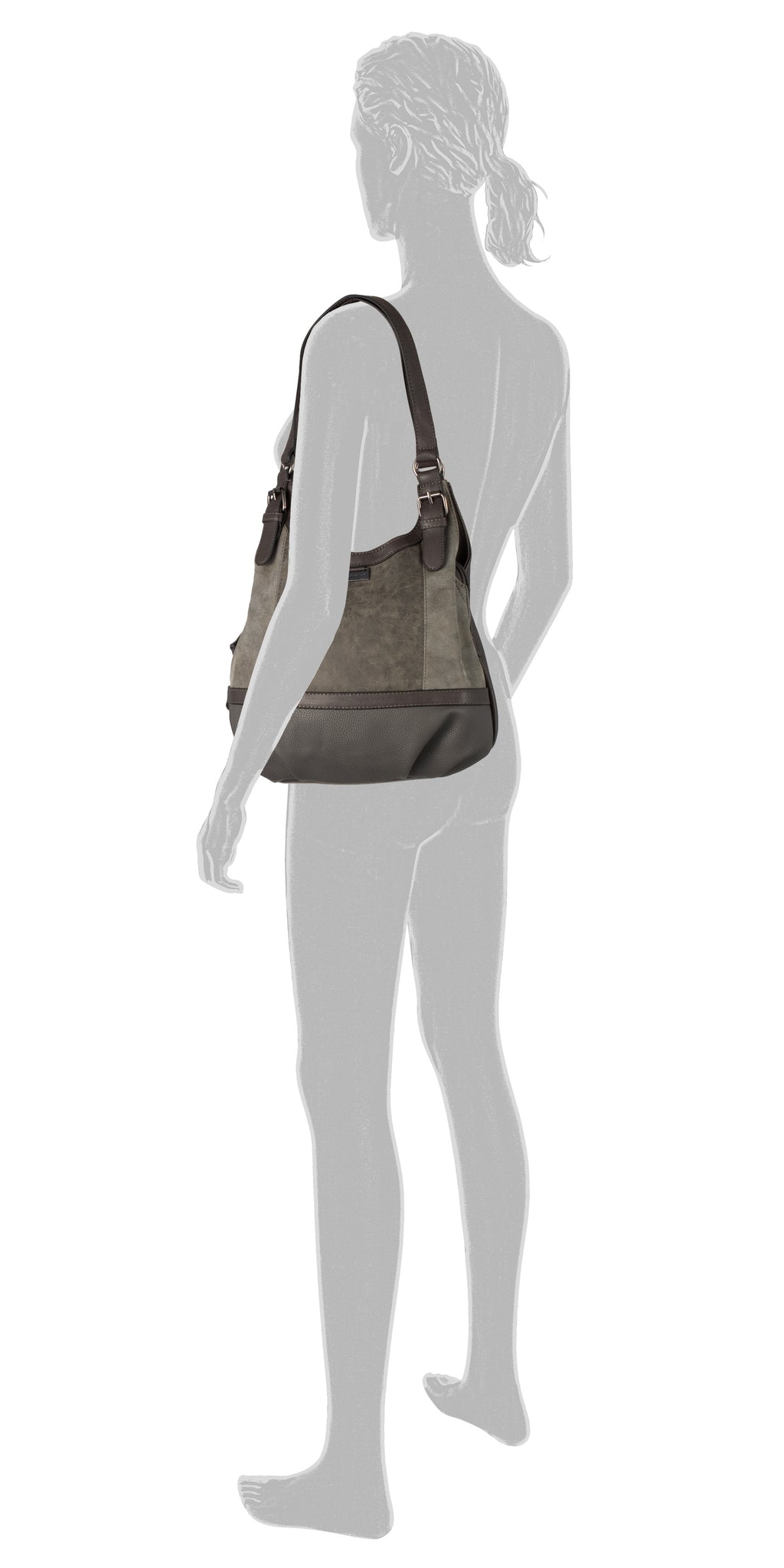 Tom Tailor JUNA Shopper S, Grau – Ansicht 1