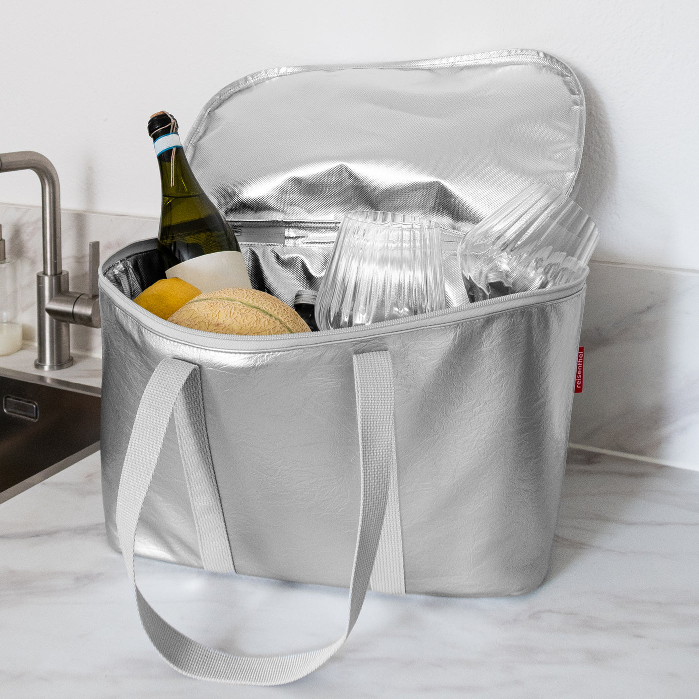 Reisenthel Coolerbag Kühltasche, Silver Crackle – Produktansicht 3