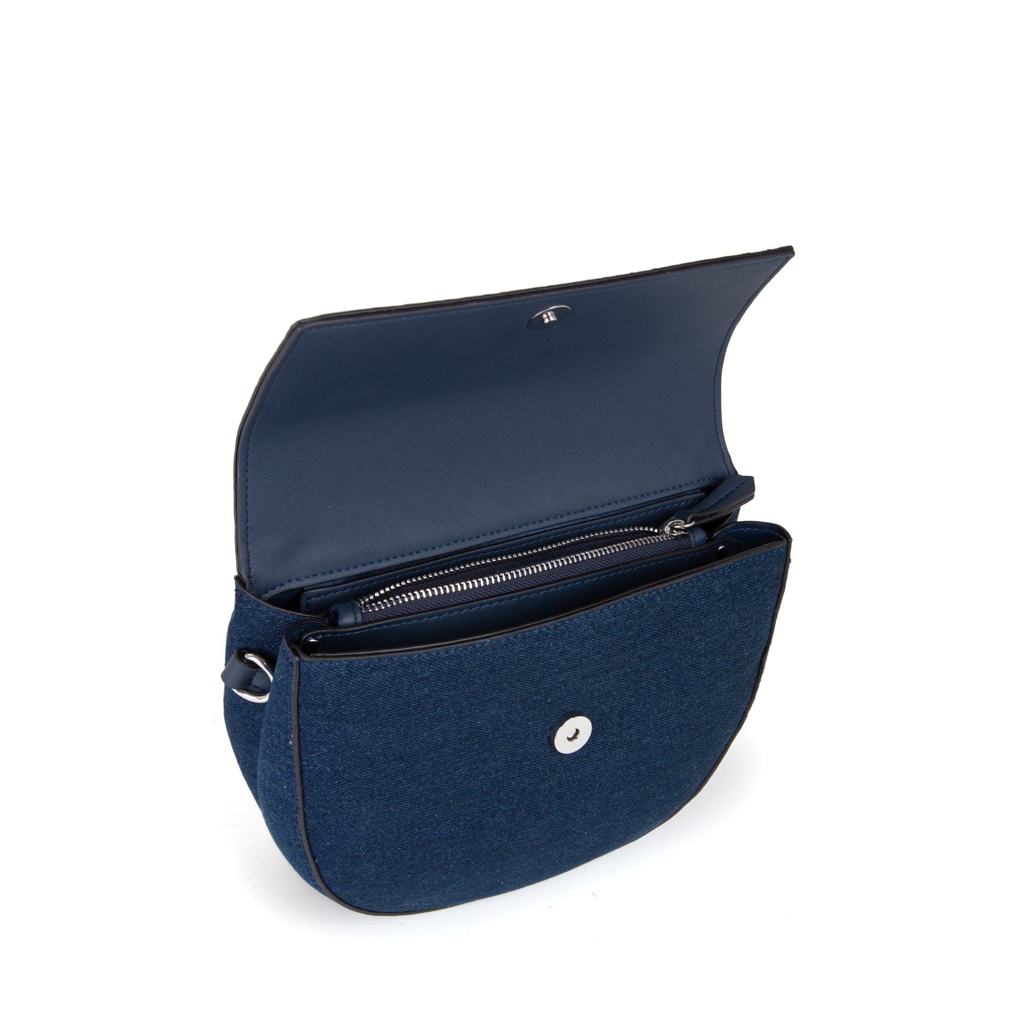 Valentino Bags BIGS DENIM Schultertasche, Blau – Ansicht 1