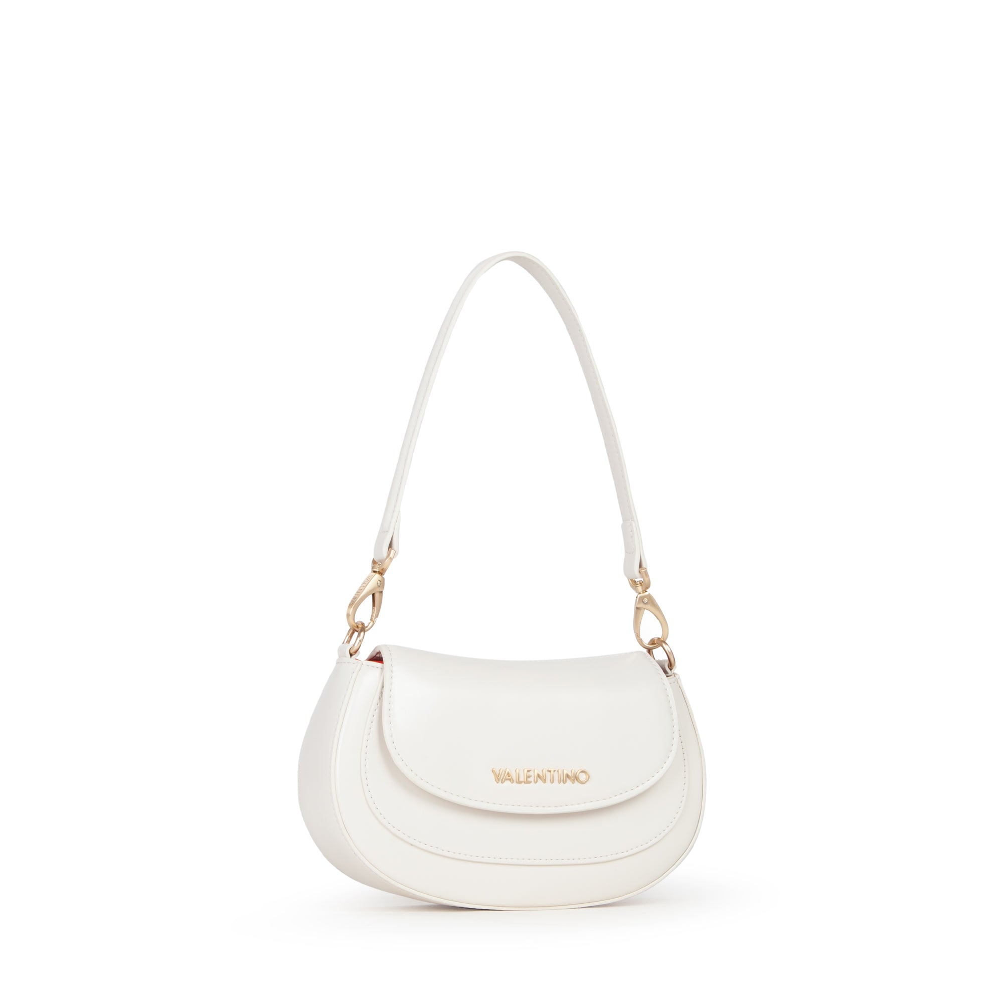 Valentino Bags TYPE RE Schultertasche, Weiß – Ansicht 3