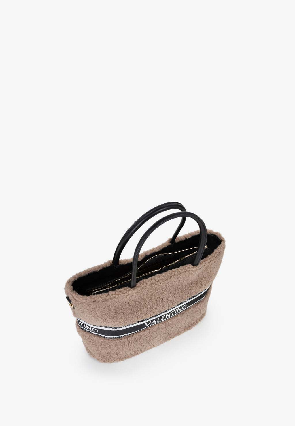 Valentino Bags JANE Shopper, Taupe/Nero – Innenansicht