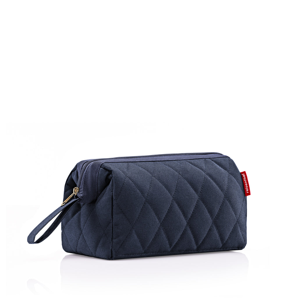 Reisenthel Travelcosmetic Kulturtasche, Rhombus Midnight Gold