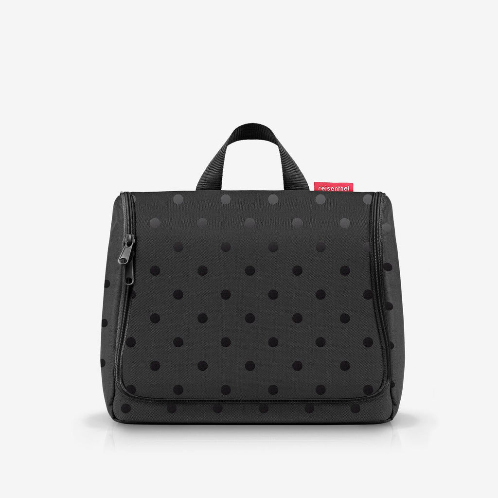 Reisenthel Toiletbag XL Kulturtasche, Glossy Dots Black