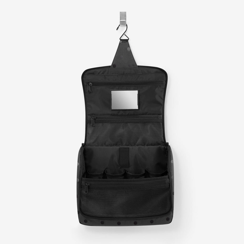 Reisenthel Toiletbag XL Kulturtasche, Glossy Dots Black – Produktansicht 3