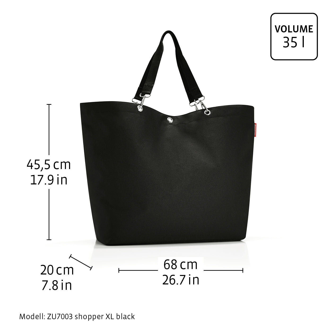 Reisenthel Shopper XL, Summerstripes Coffee – Produktansicht 7