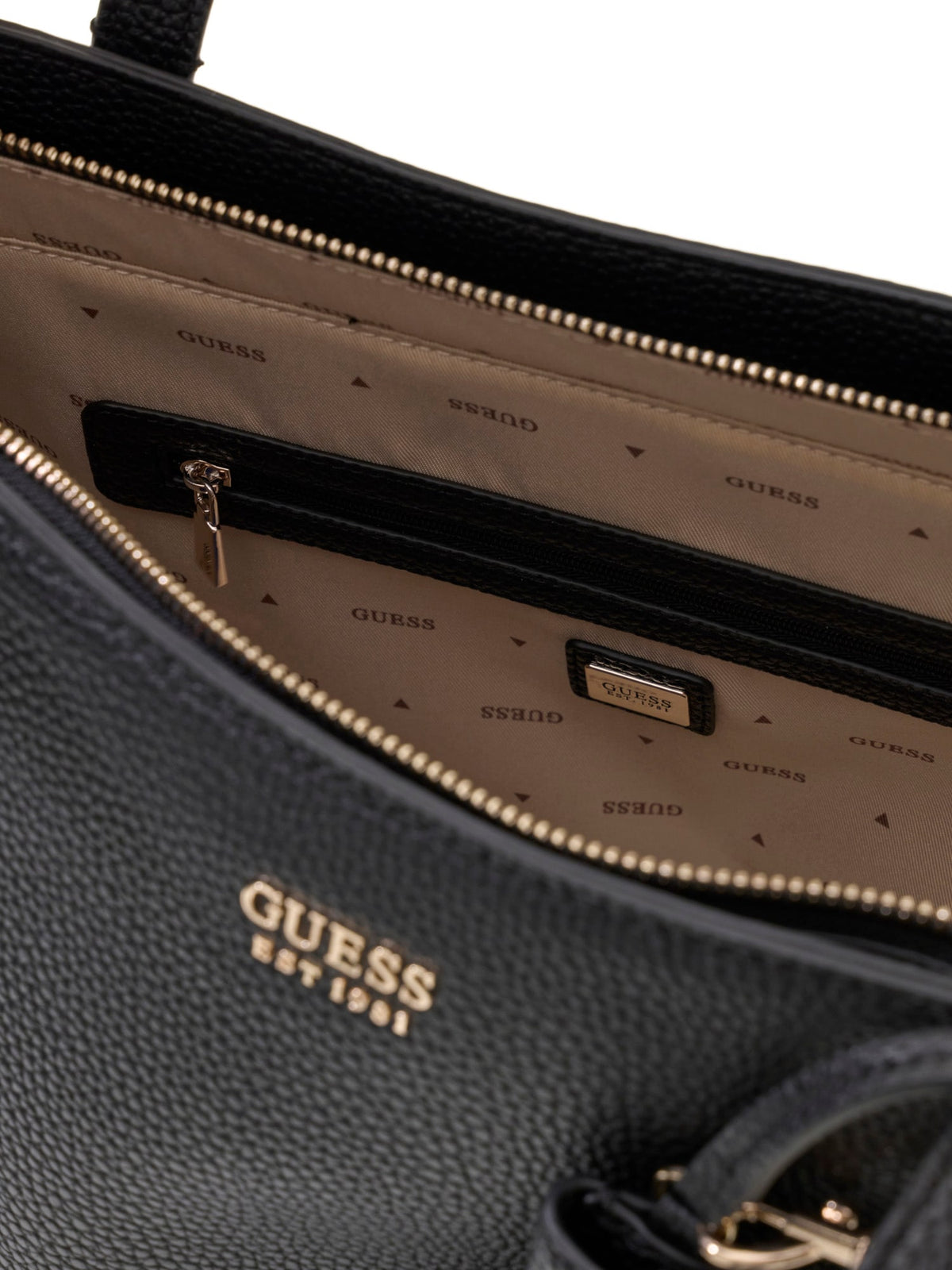 GUESS Accessories GUESS Damen-Shopper Brenton Top Zip Tote – Black BLACK · Bild 3