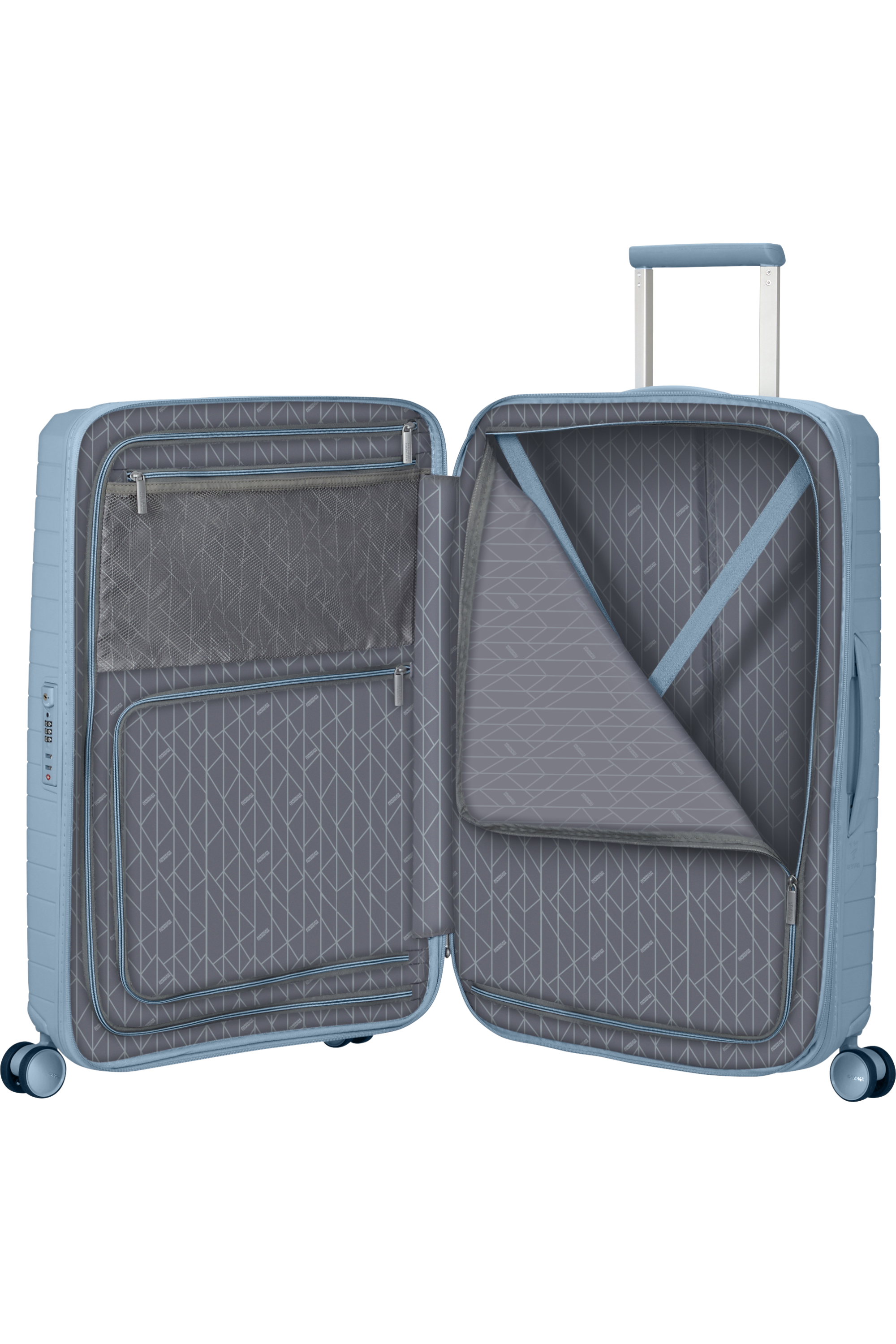 American Tourister FASTFORWARD Trolley M, Steel Blue – Produktansicht 3