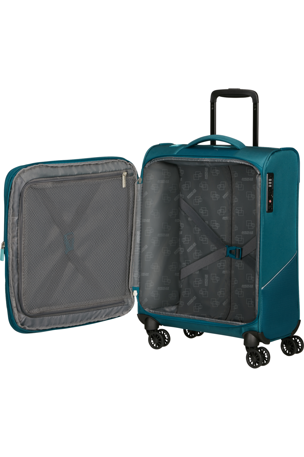 American Tourister SUMMERRIDE Trolley S, Totally Teal – Produktansicht 3