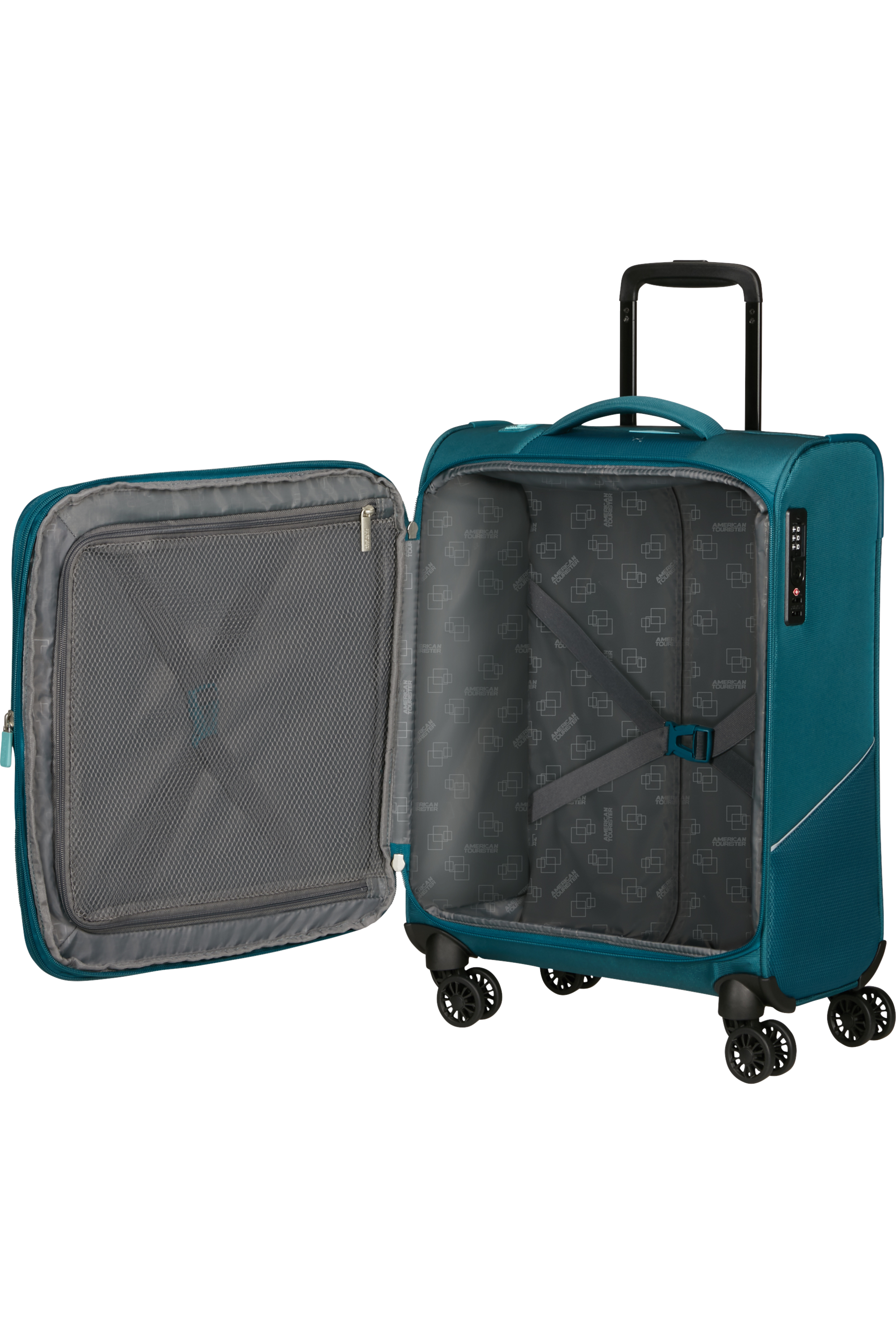 American Tourister SUMMERRIDE Trolley S, Totally Teal – Produktansicht 3