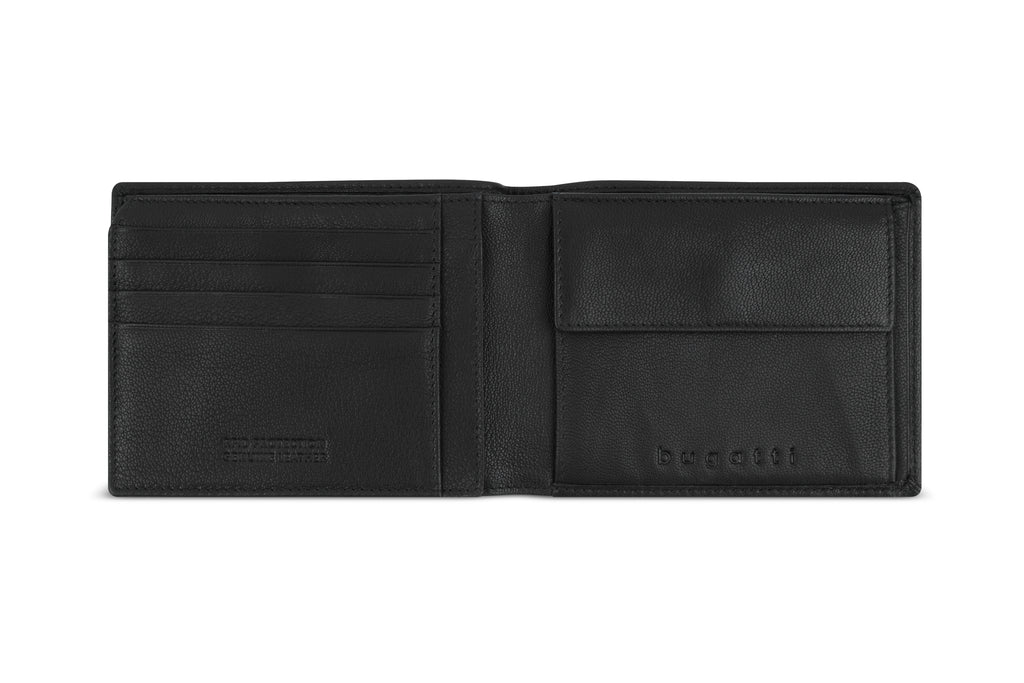 Bugatti Black Magic Scheintasche mit Überschlag, schwarz – Ansicht 1