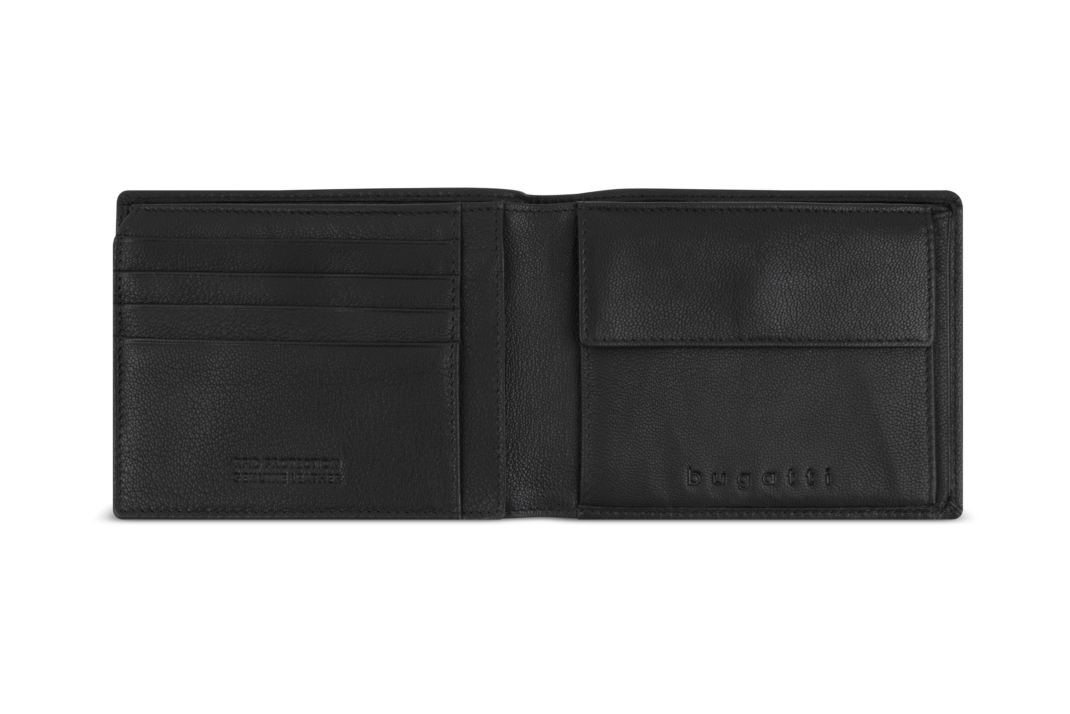 Bugatti Black Magic Scheintasche mit Überschlag, schwarz – Ansicht 1