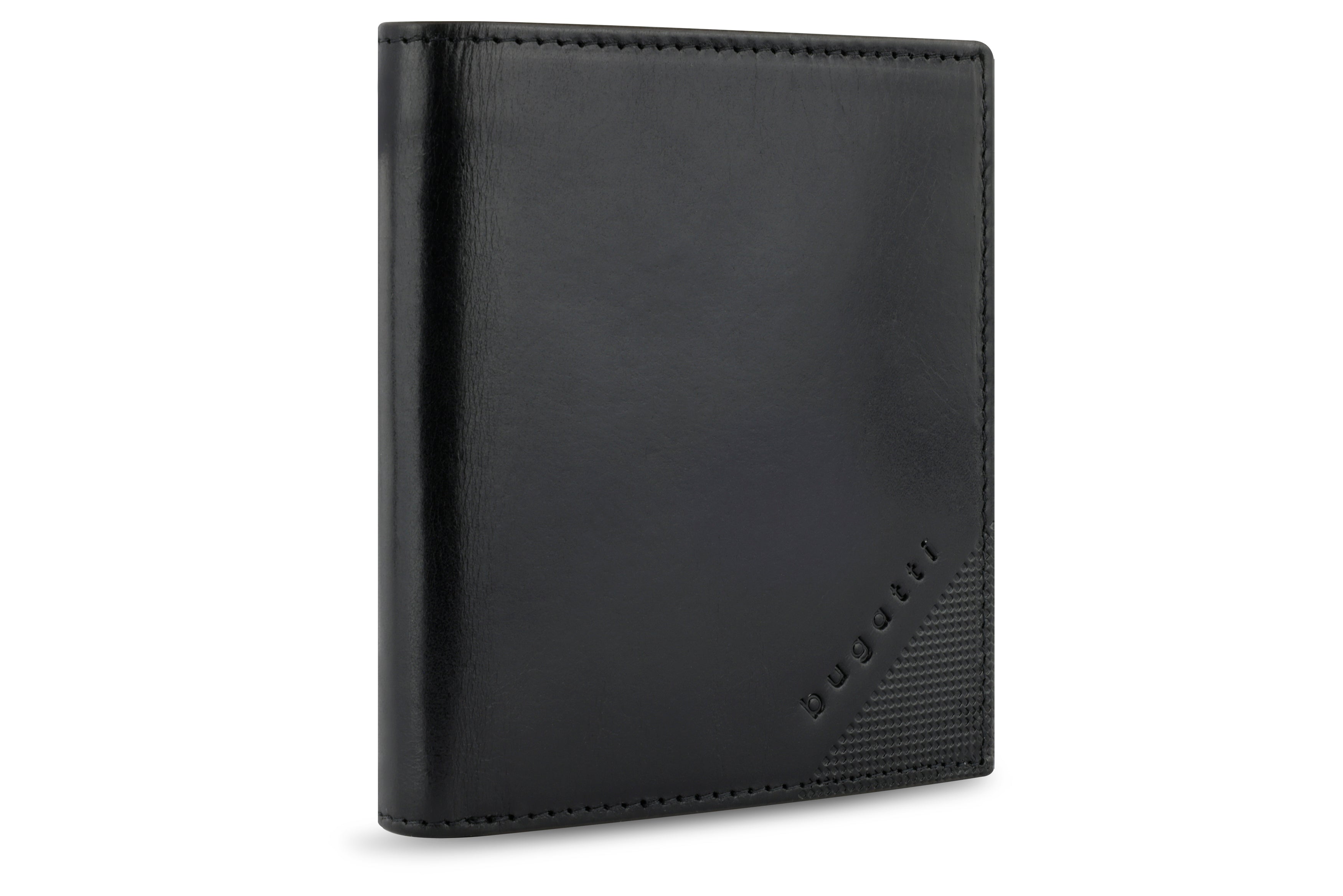 Bugatti Nobile Hochformatbörse klein mit Klappe, schwarz – Ansicht 3