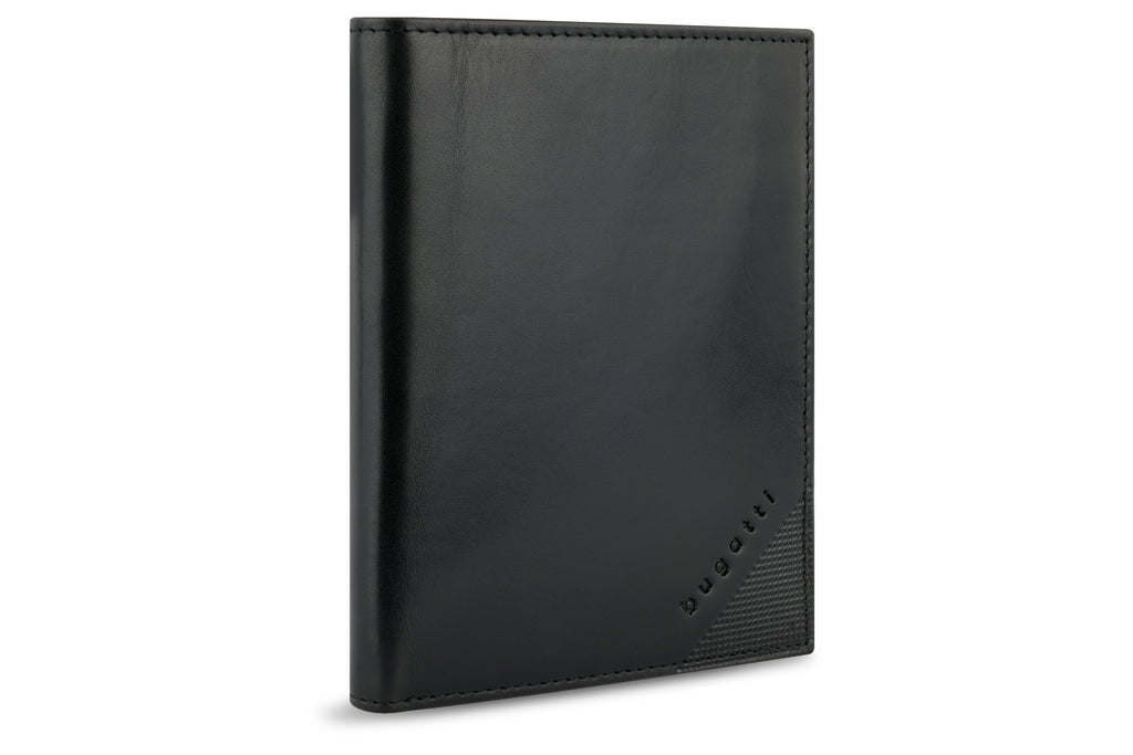 Bugatti Nobile Hochformatbörse mit Klappe, schwarz – Ansicht 3