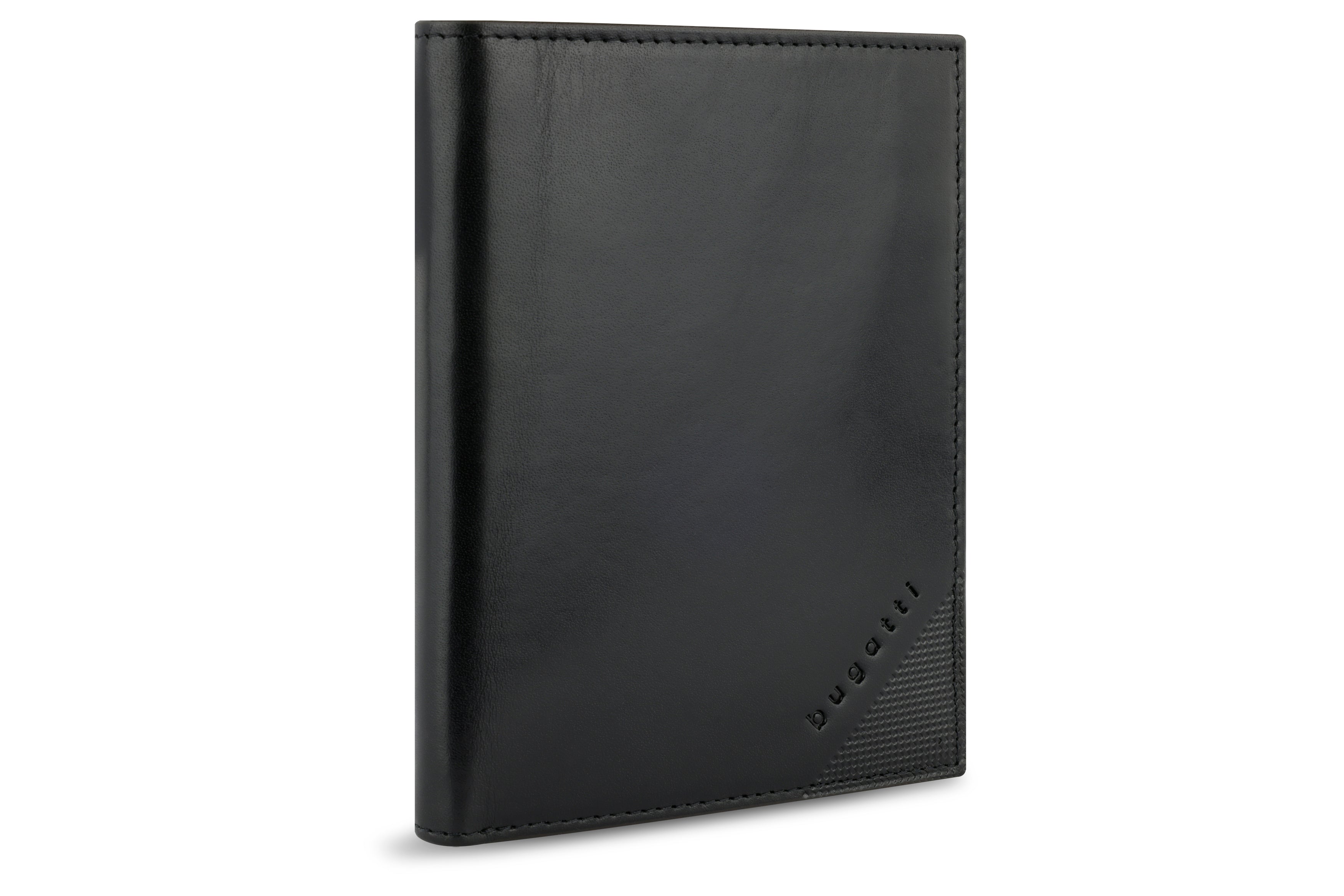 Bugatti Nobile Hochformatbörse mit Klappe, schwarz – Ansicht 3