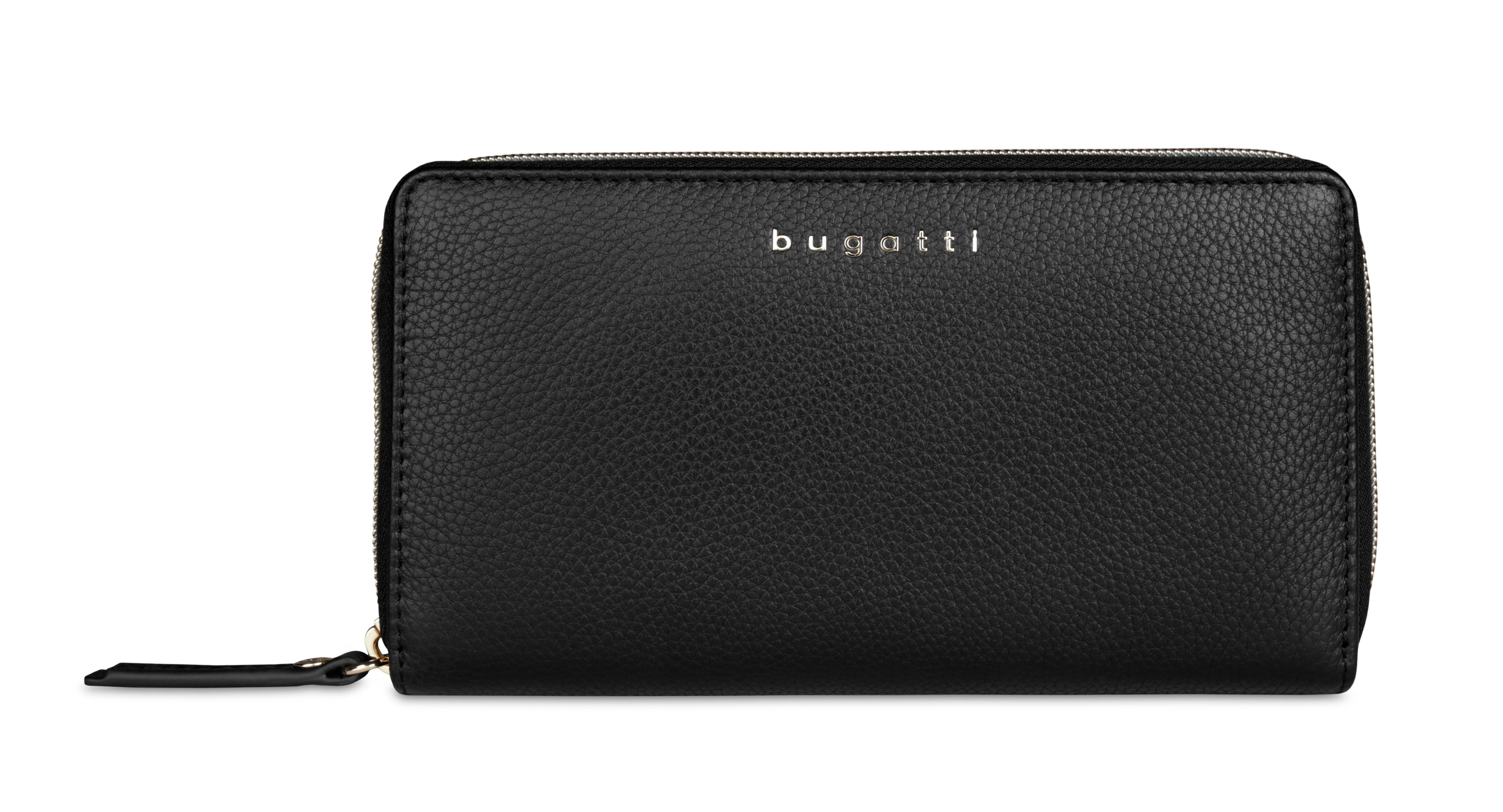 Bugatti Emilia RV-Damenlangbörse, schwarz – Ansicht 2