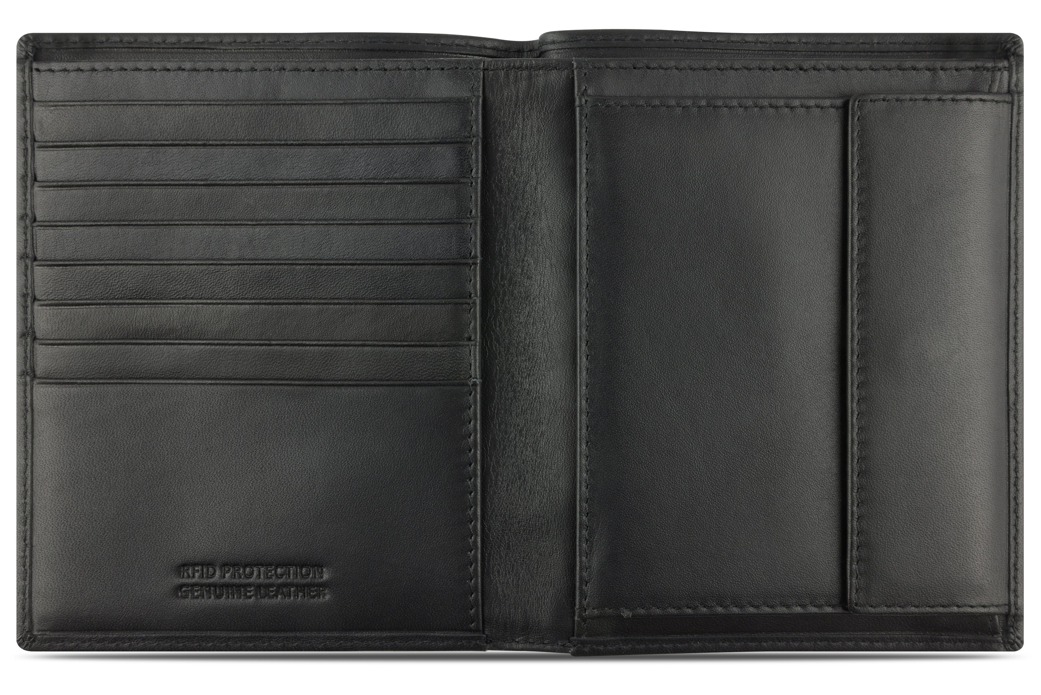 Bugatti Super Slim Scheintasche Hochformat, schwarz – Ansicht 1