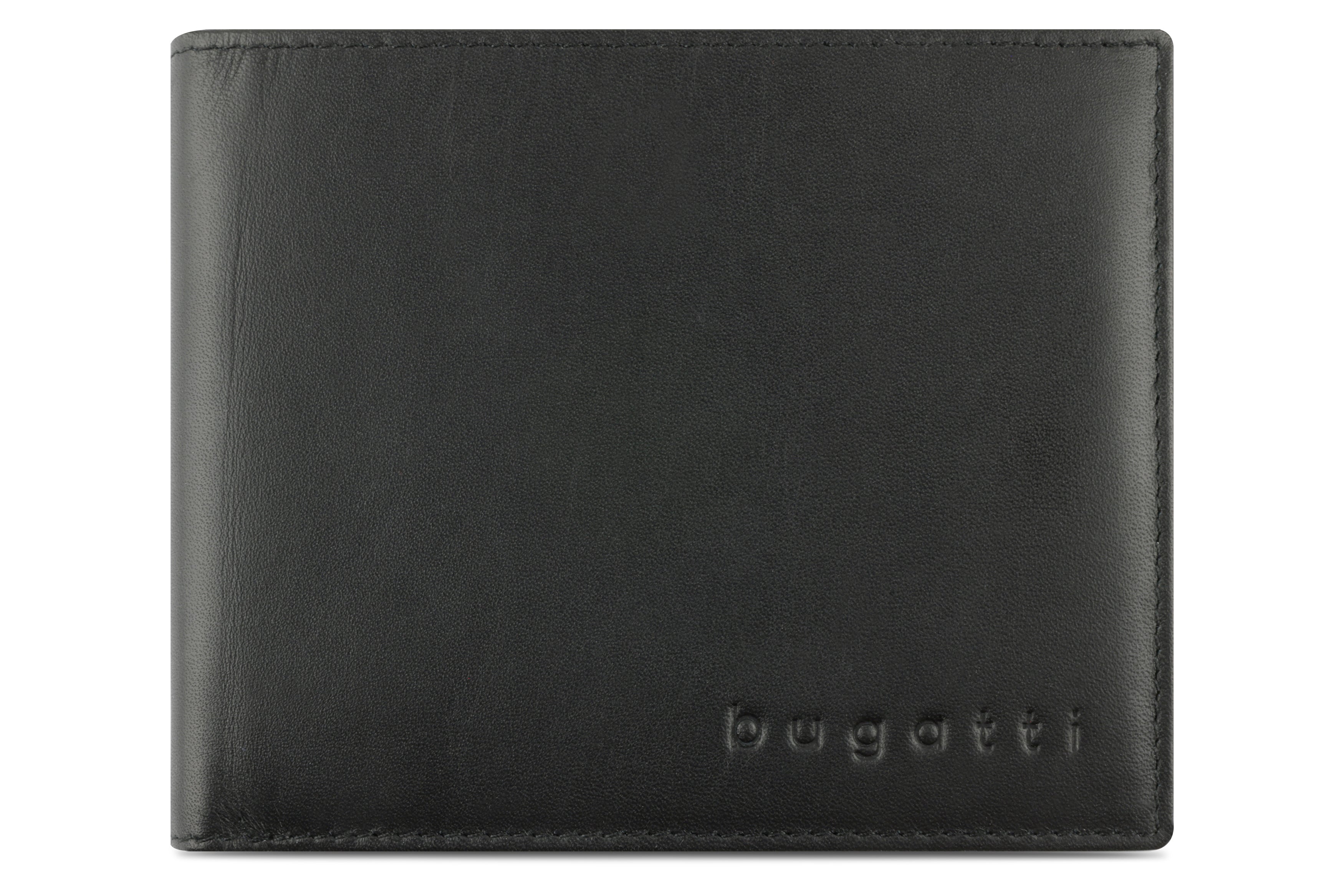 Bugatti Super Slim Scheintasche Querformat mit Klappe, schwarz – 49190201 – Ansicht 2