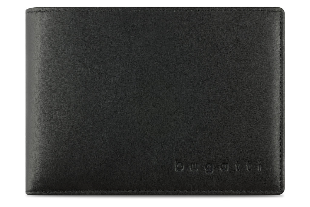 Bugatti Super Slim Scheintasche Querformat mit Klappe, schwarz – 49190301 – Ansicht 2