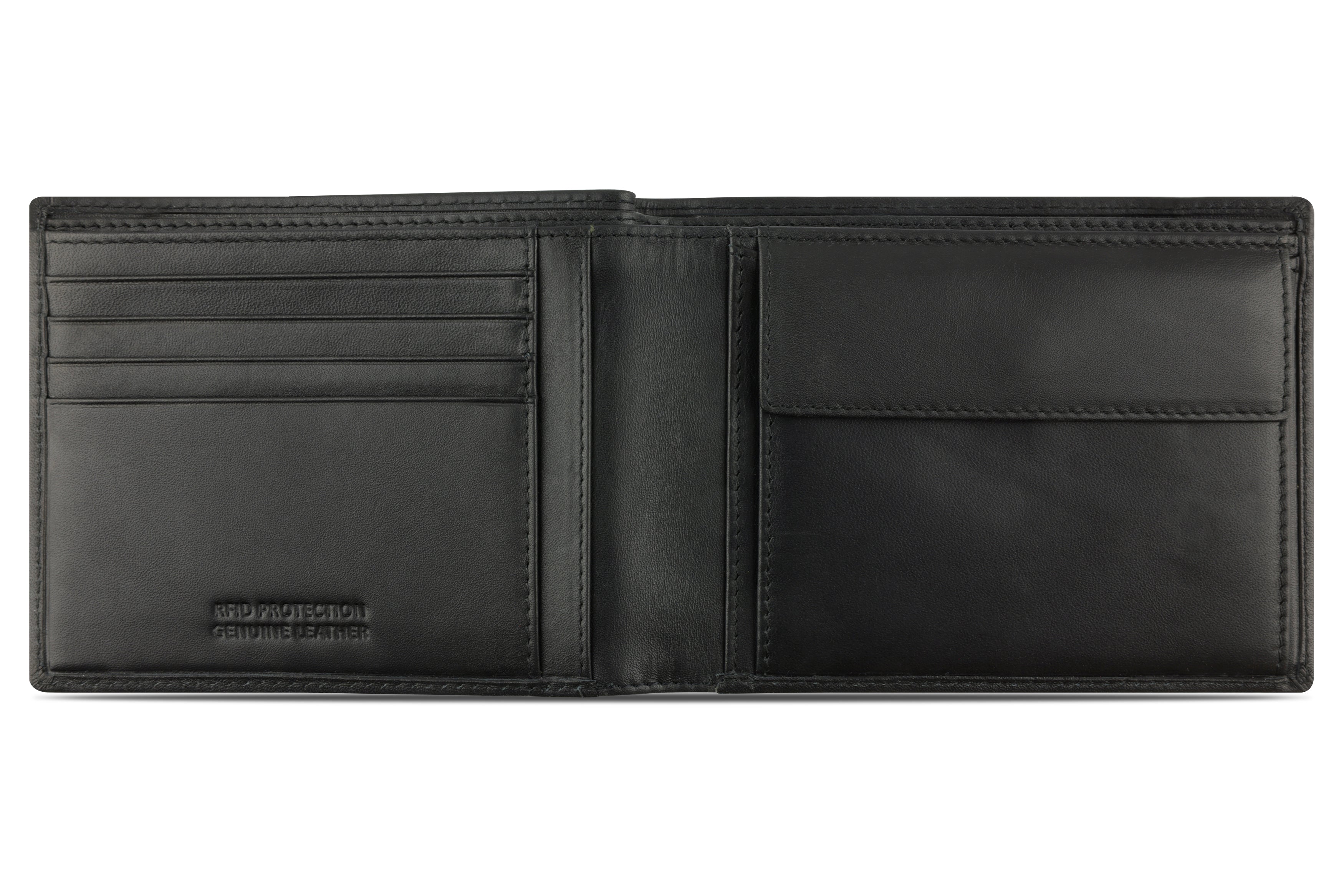 Bugatti Super Slim Scheintasche Querformat, schwarz – Ansicht 1