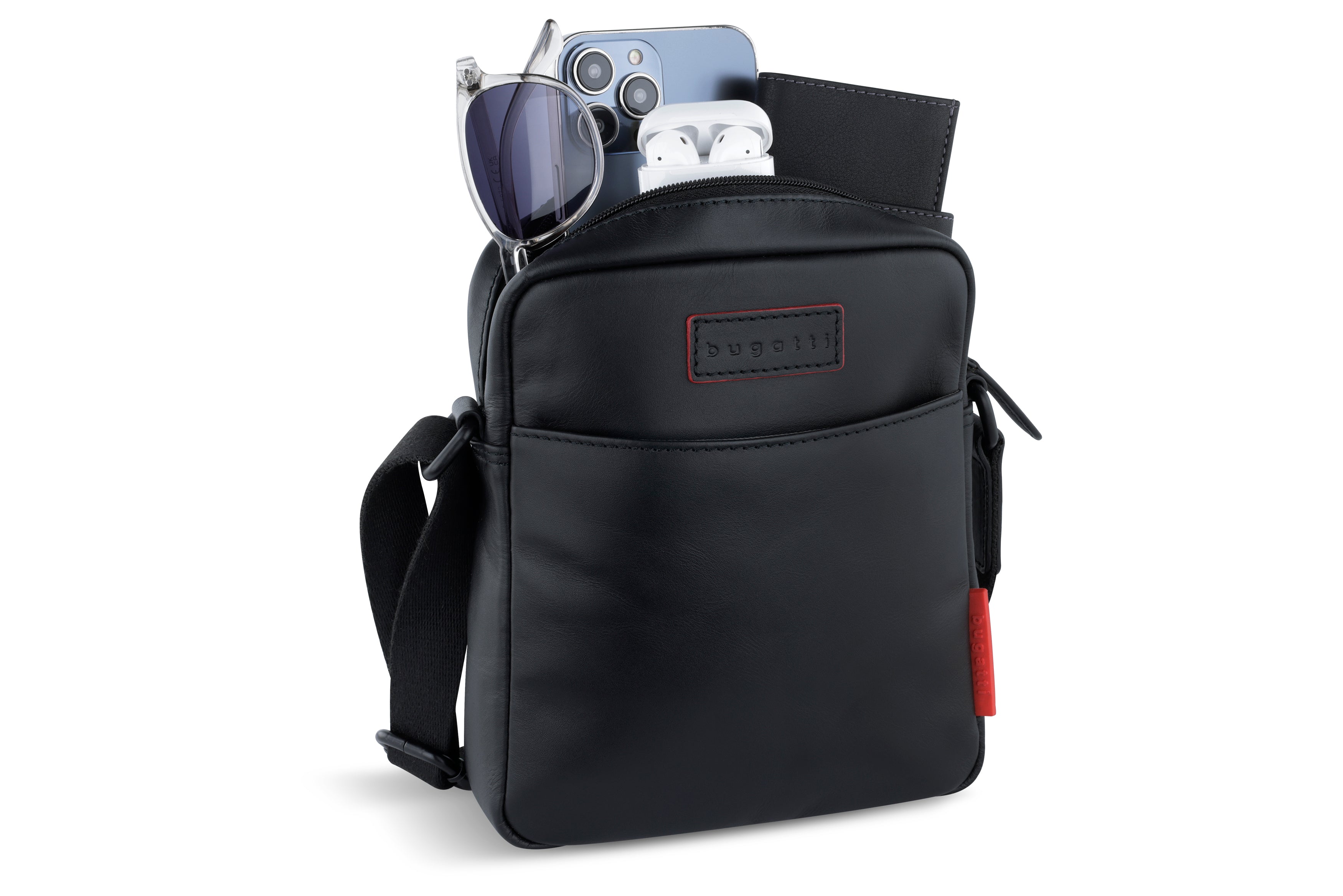 Bugatti Clark Schultertasche, klein, schwarz – Ansicht 1