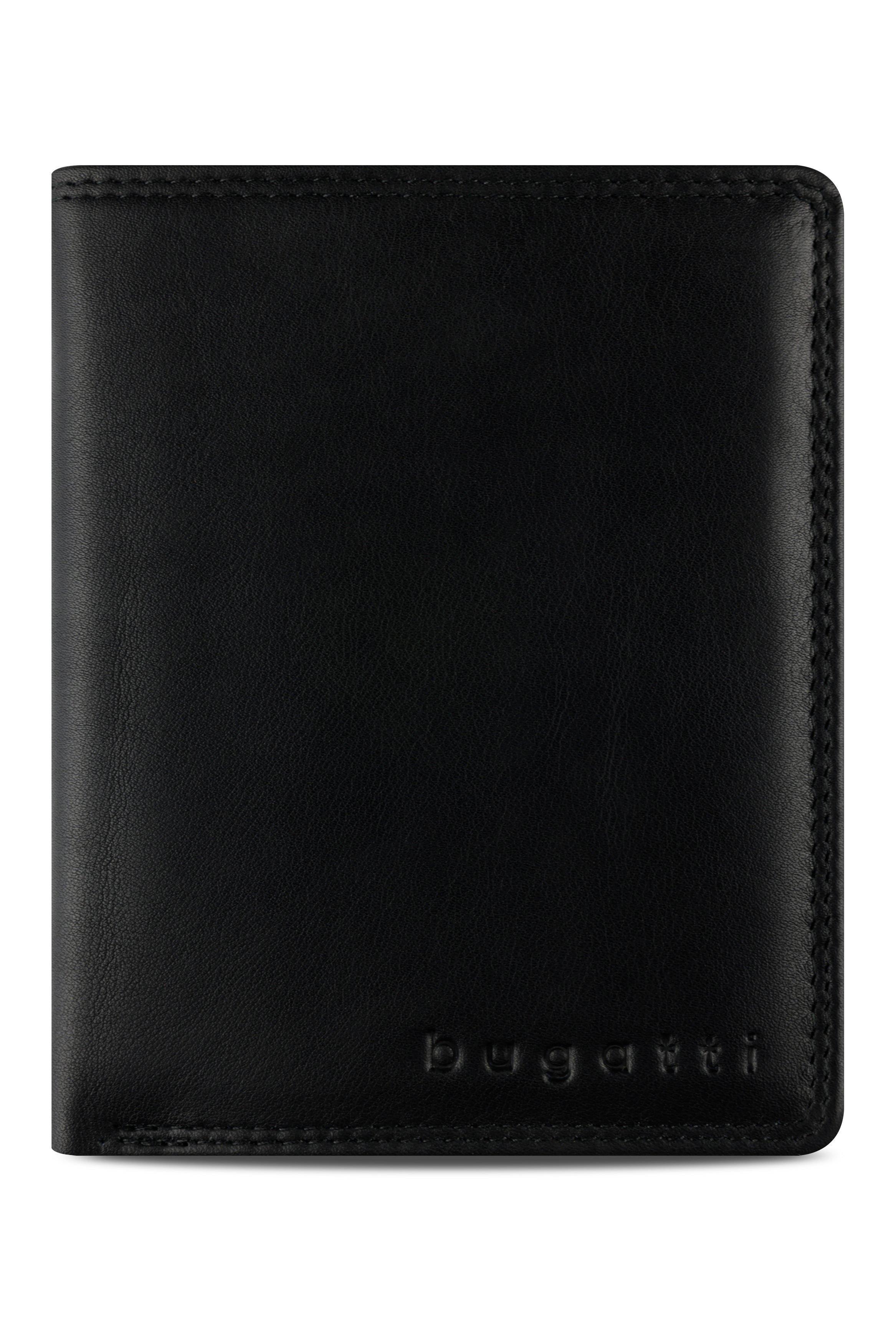 Bugatti Simbiosi Hochformatbörse mit RV-Fach (8 CC), schwarz – Ansicht 2