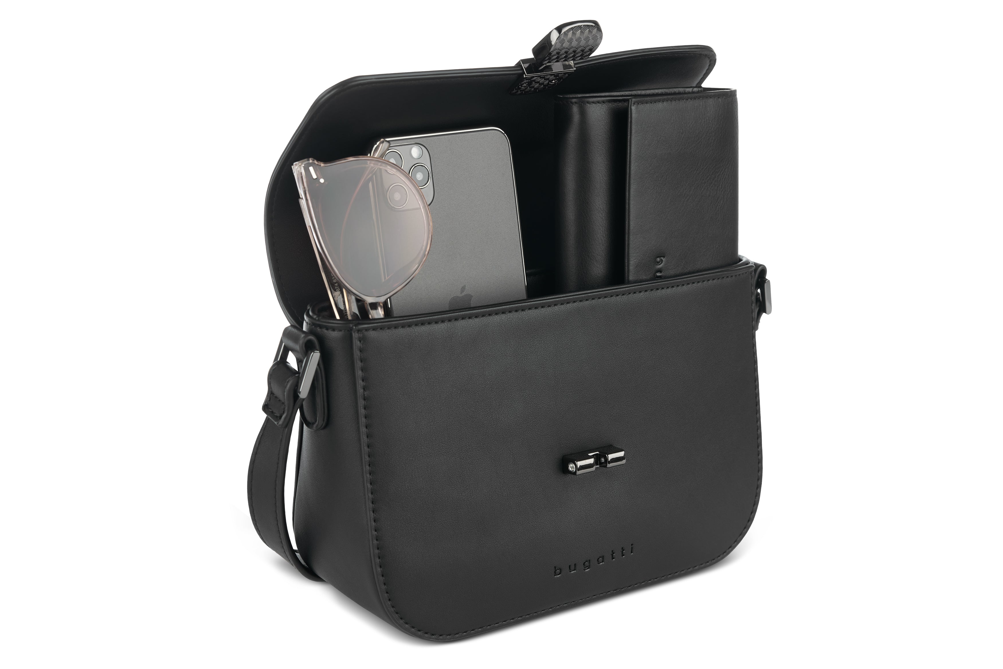 Bugatti Nela Schultertasche, schwarz – Ansicht 1