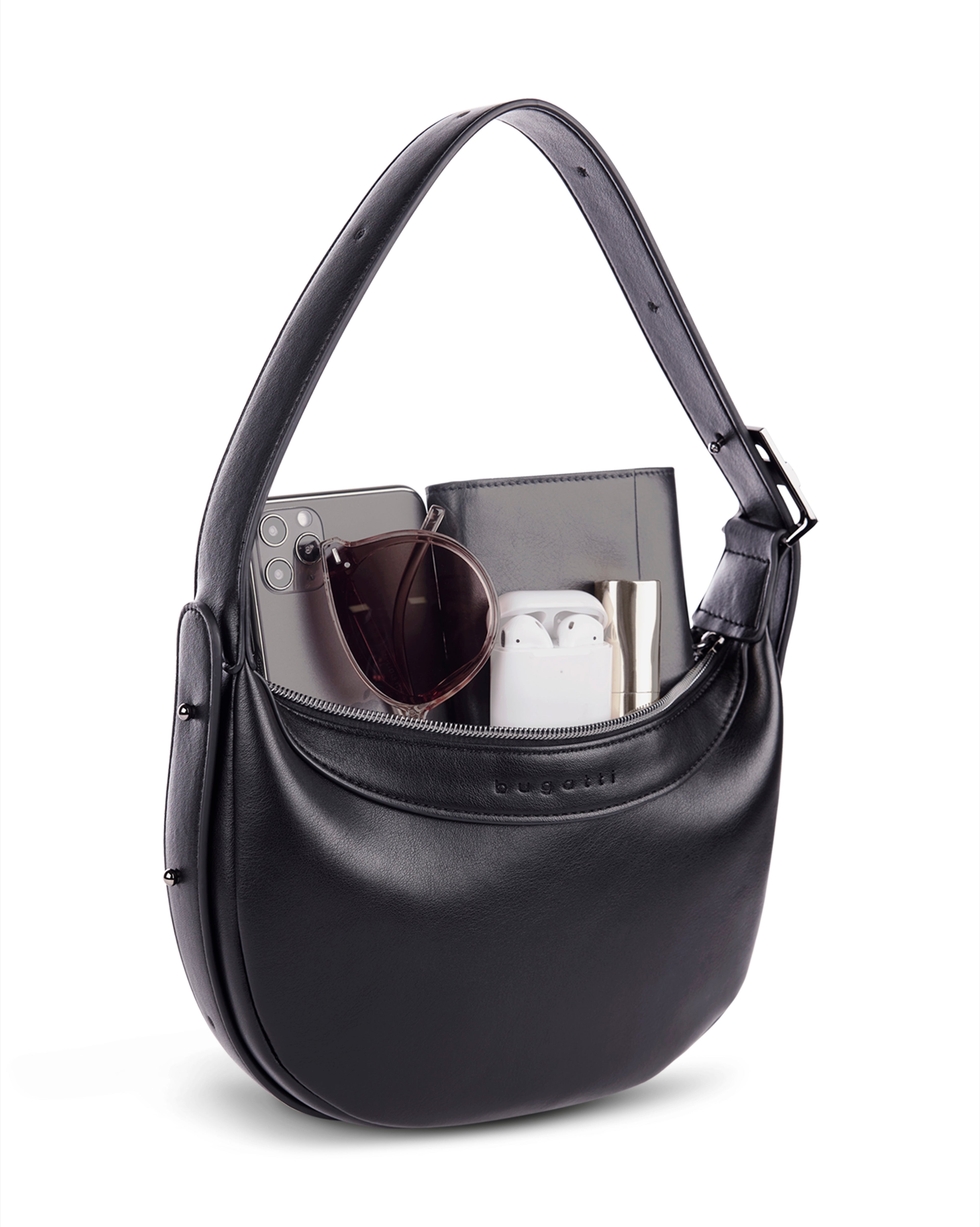 Bugatti Amelie Schultertasche S, schwarz – Ansicht 1