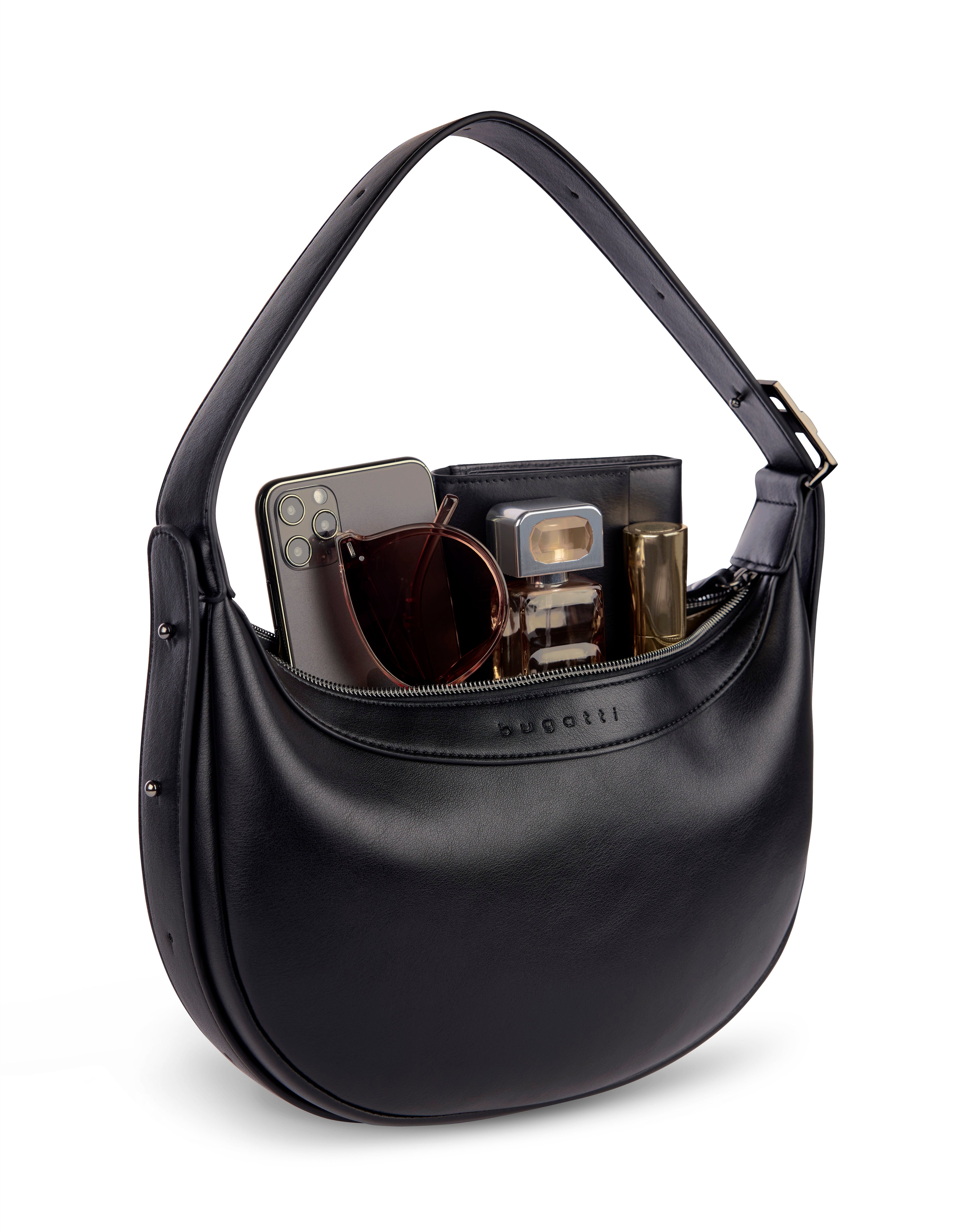 Bugatti Amelie Schultertasche, schwarz – Ansicht 1