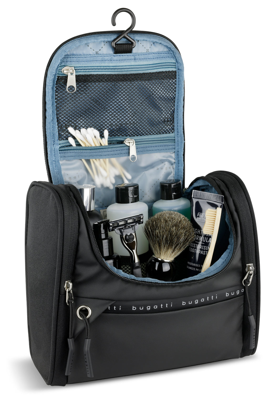 Bugatti Toiletry Blanc De Light Kulturtasche, schwarz – Ansicht 1