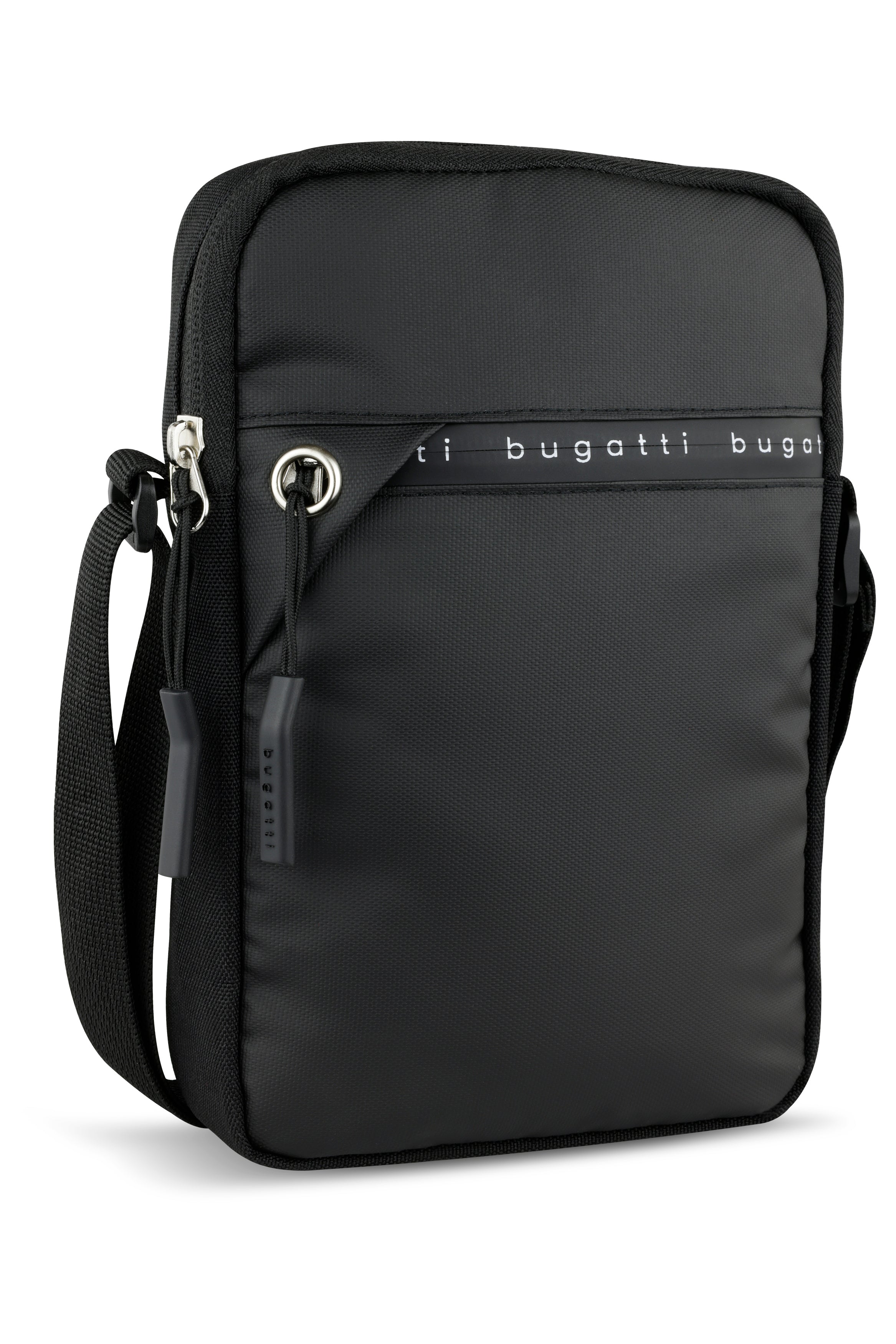Bugatti Reporter Blanc De Light Schultertasche, klein, schwarz – Ansicht 3
