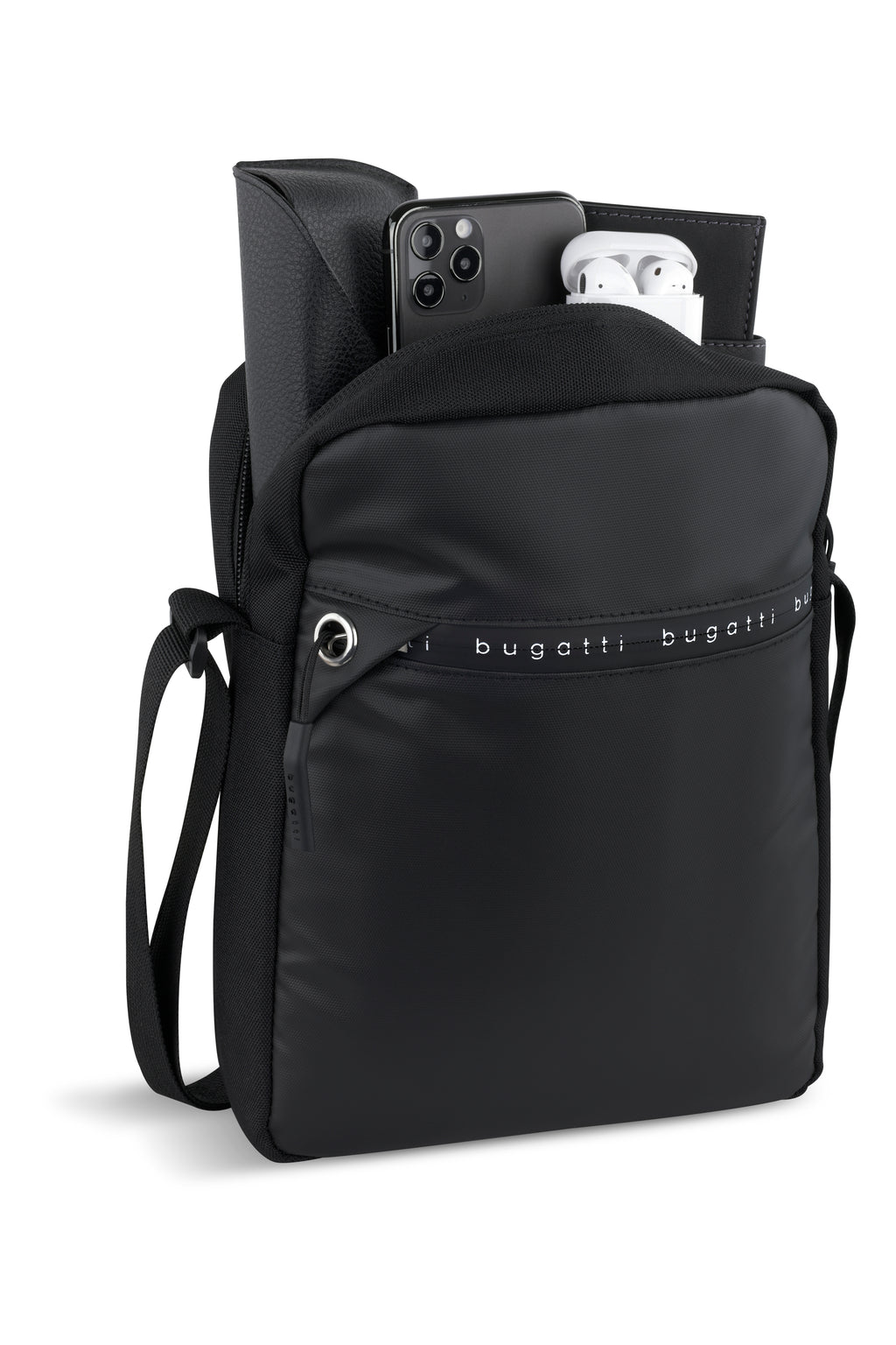 Bugatti Blanc De Light Schultertasche M, schwarz – Ansicht 1