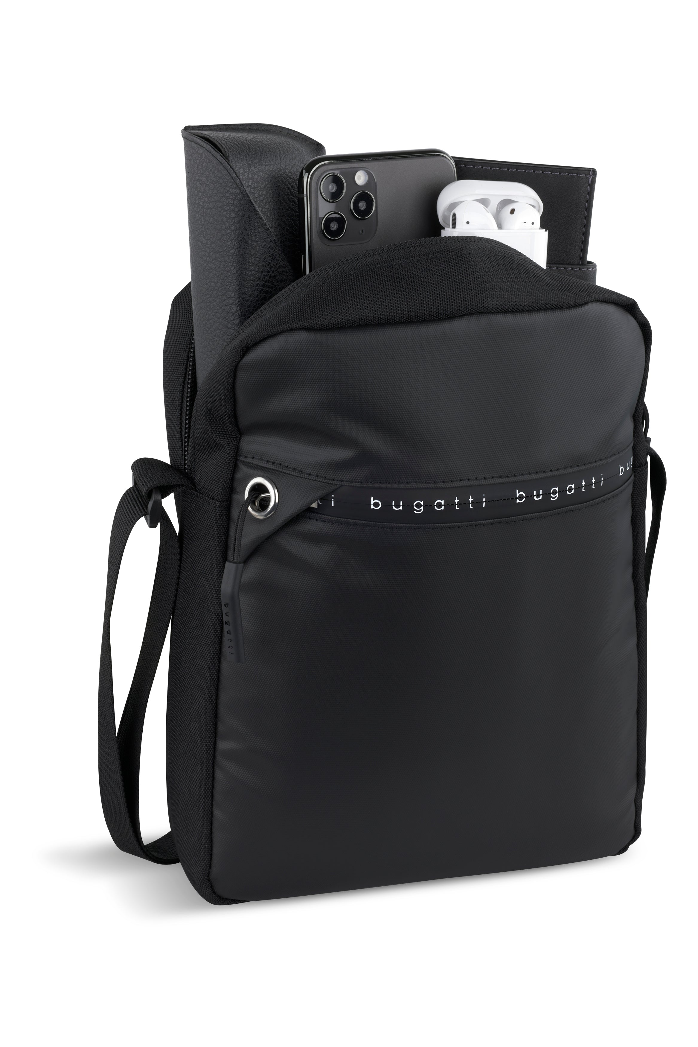 Bugatti Blanc De Light Schultertasche M, schwarz – Ansicht 1