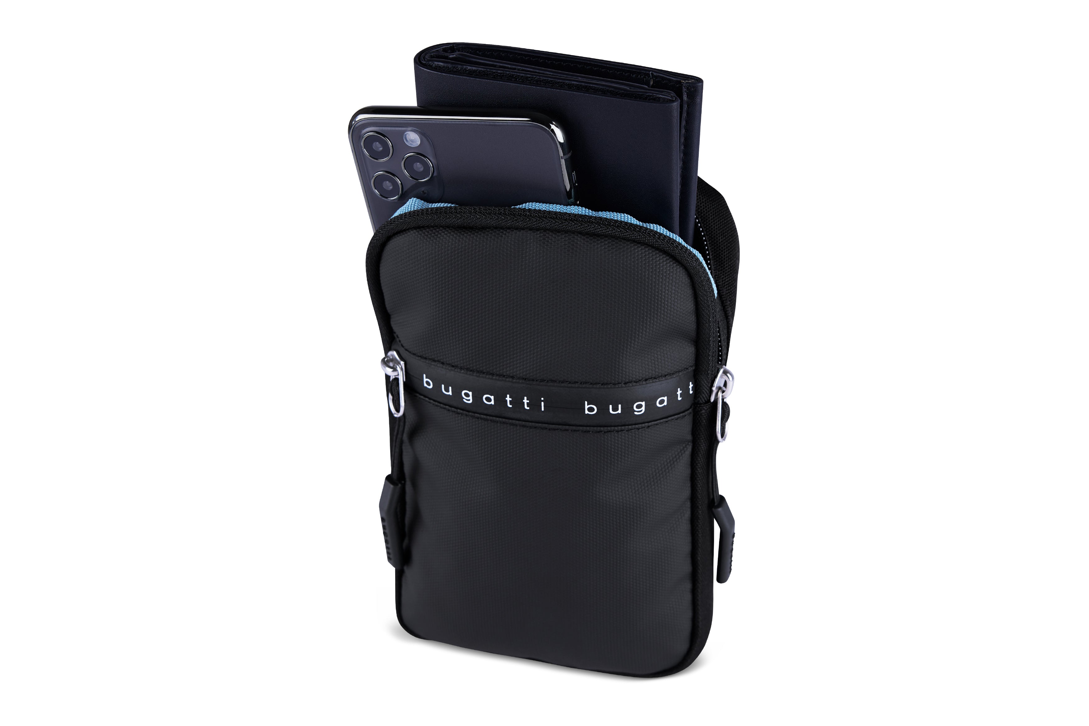 Bugatti Blanc De Light Crossbody mini, schwarz – Ansicht 1