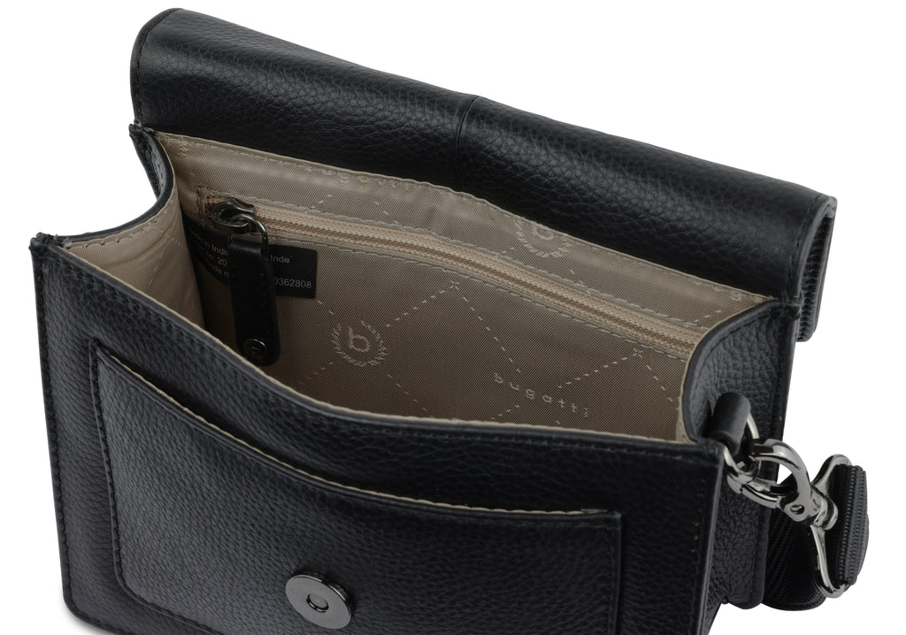 Bugatti Elsa Schultertasche klein, schwarz – Ansicht 5