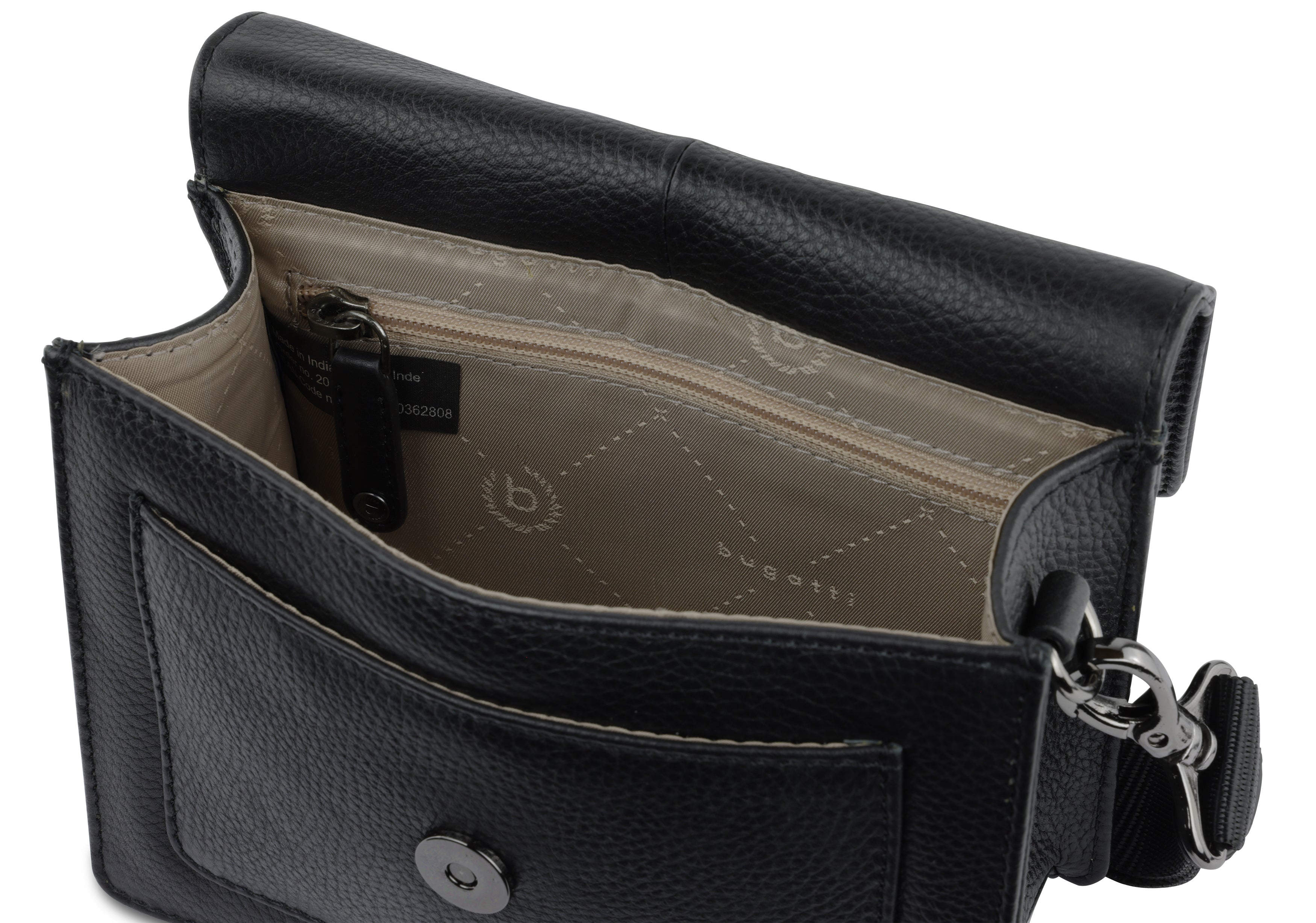 Bugatti Elsa Schultertasche klein, schwarz – Ansicht 5