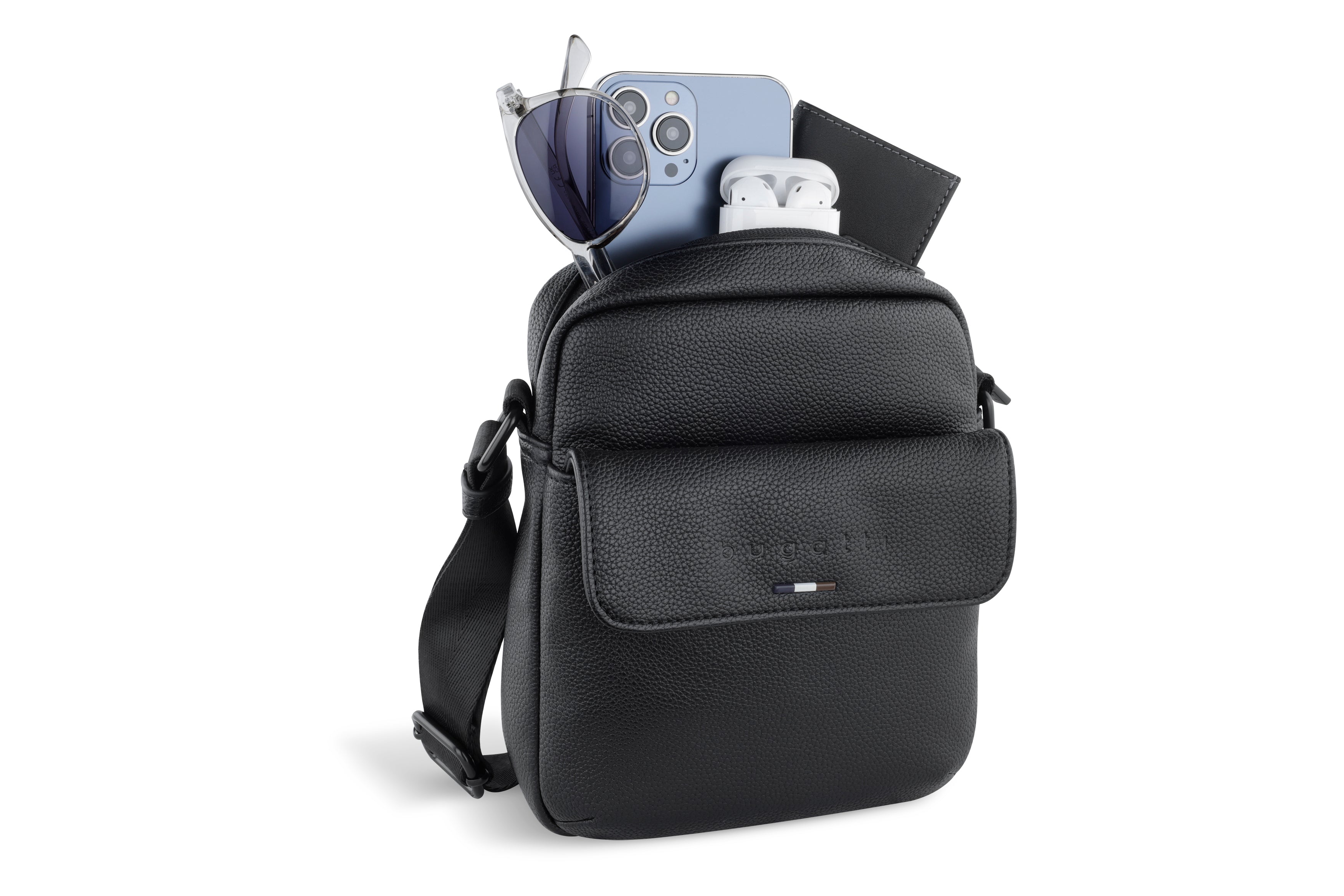 Bugatti Rico Schultertasche, klein, schwarz – Ansicht 1