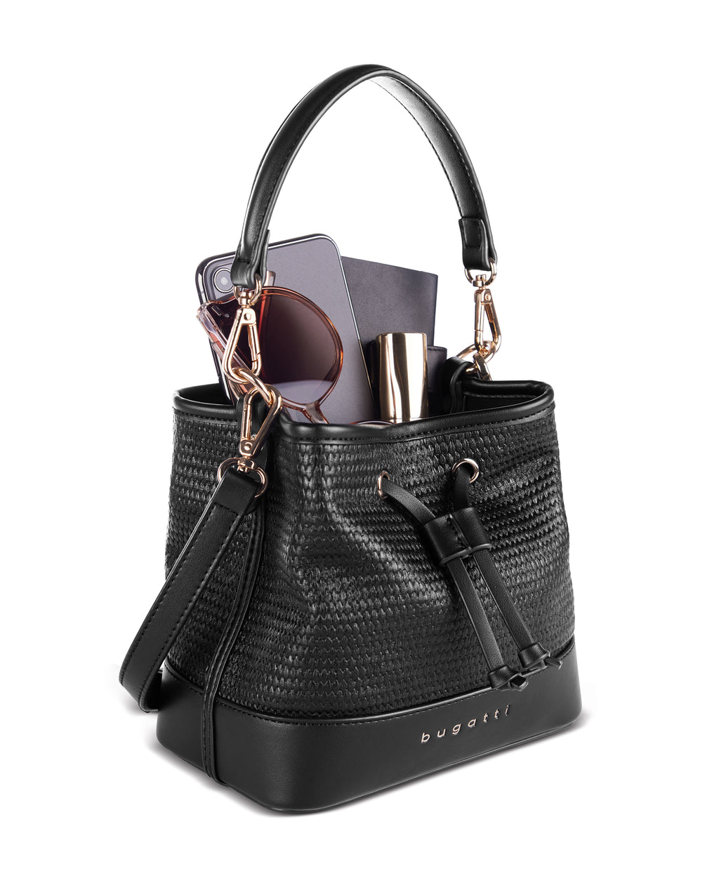 Bugatti ISA Beuteltasche S, schwarz – Ansicht 1