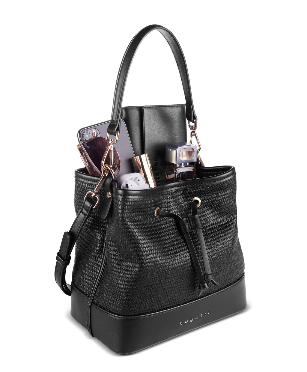 Bugatti ISA Beuteltasche, schwarz – Ansicht 1