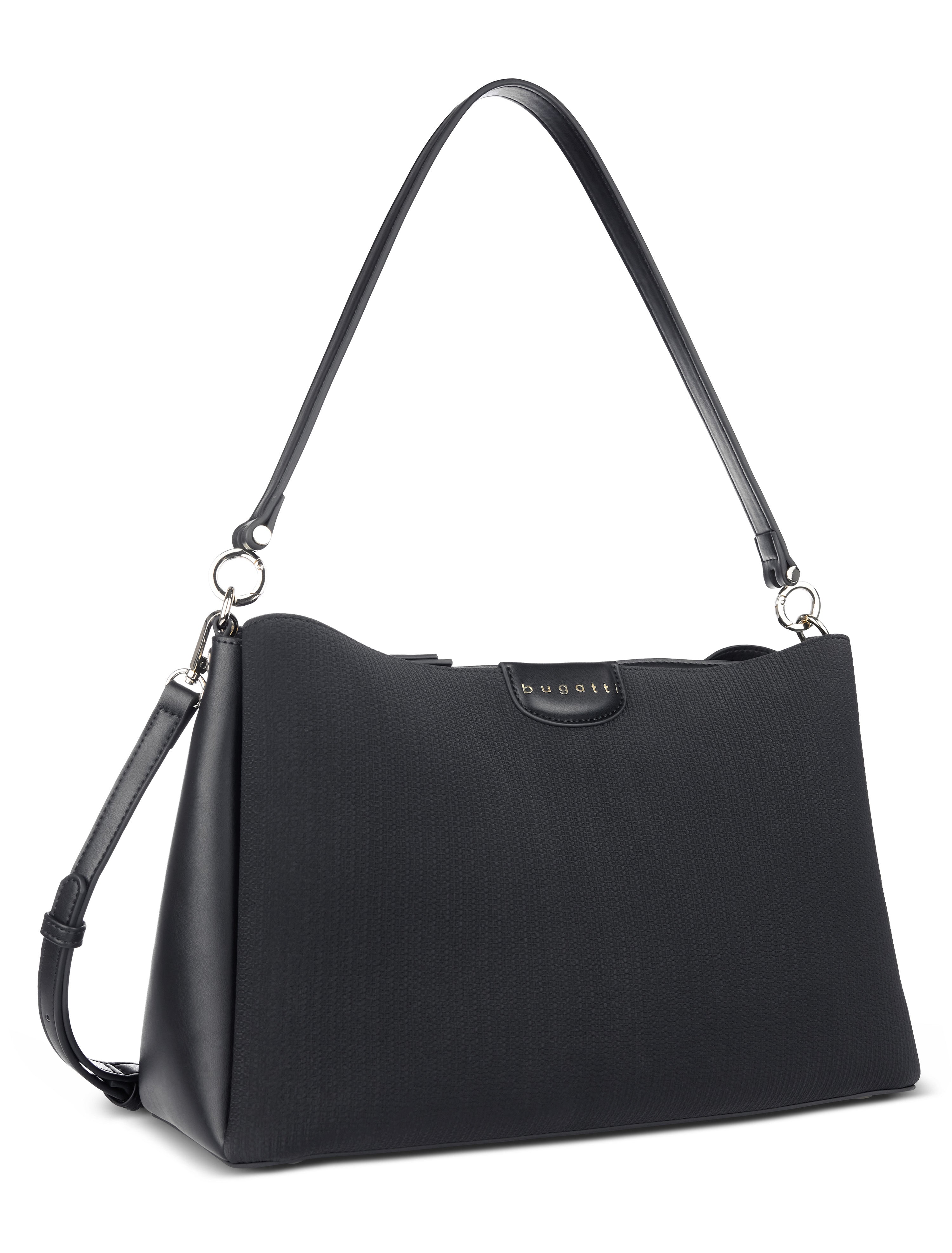 Bugatti LEAH Schultertasche L, schwarz – Ansicht 3
