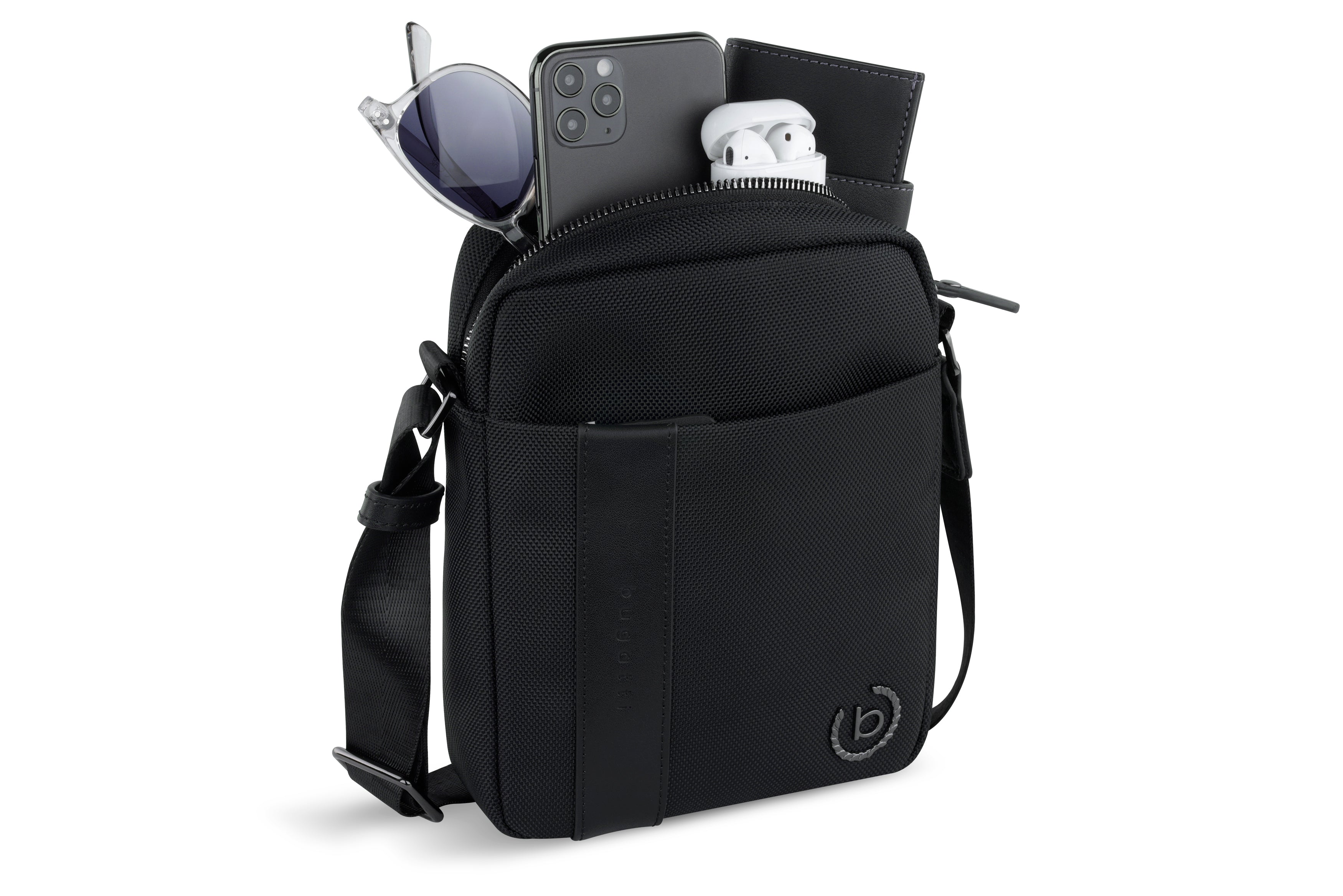 Bugatti NERO Schultertasche, schwarz – Ansicht 1