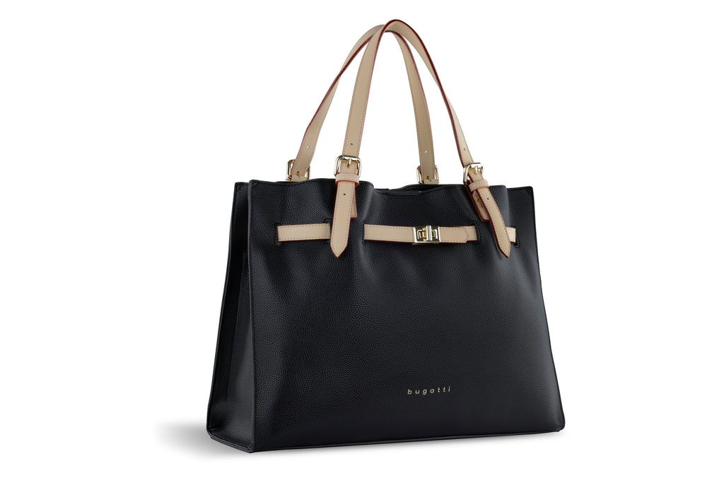 Bugatti ELLA Schultertasche groß, schwarz – Ansicht 3