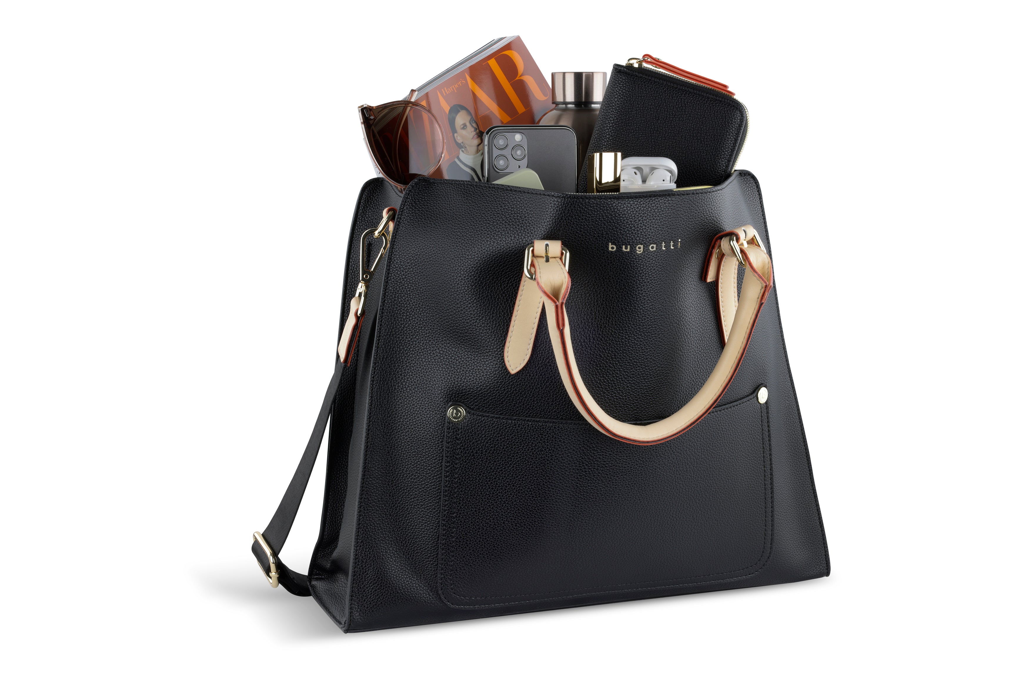 Bugatti ELLA Kurzgrifftasche XL, schwarz – Ansicht 1