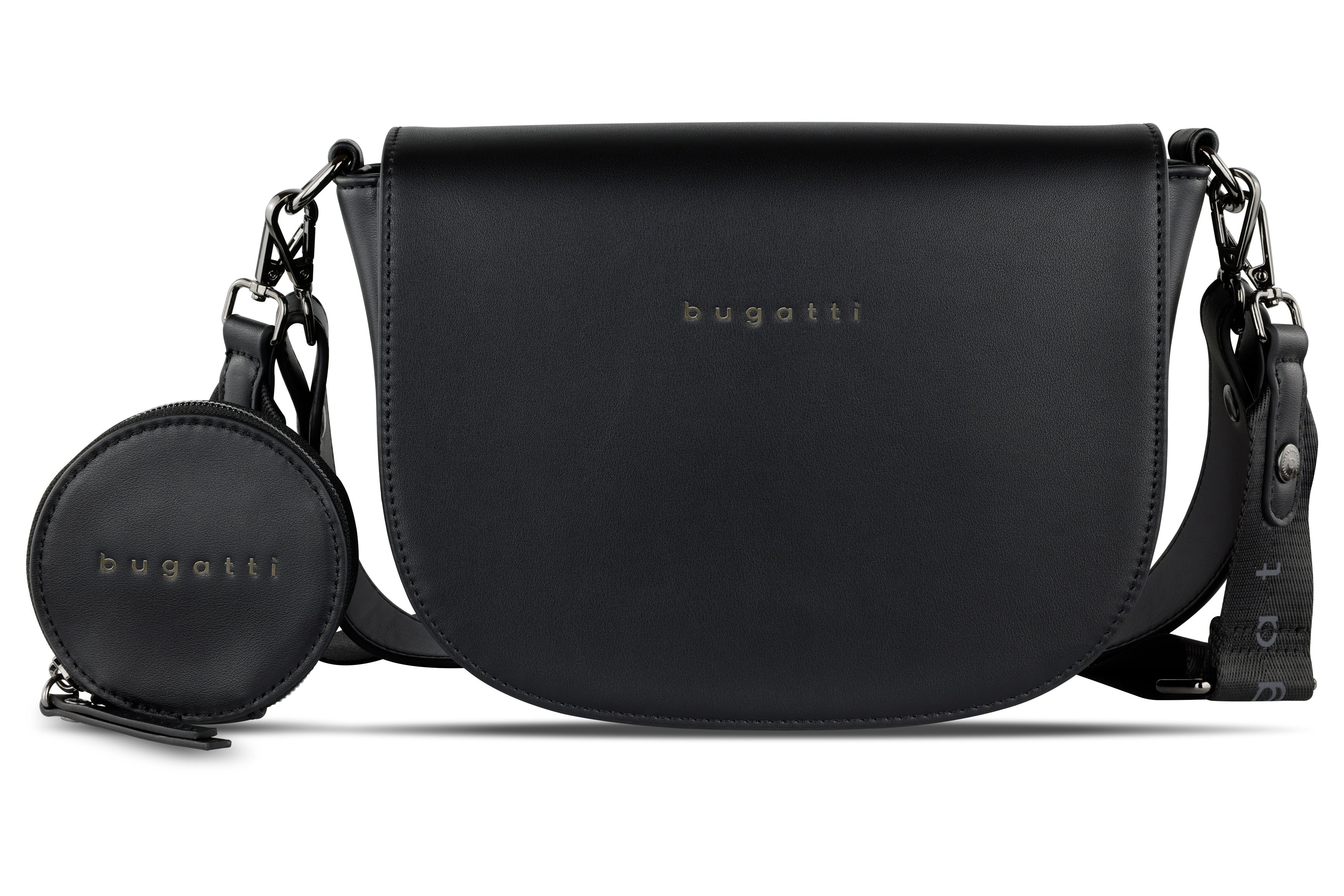 Bugatti Almata Schultertasche M, schwarz – 49665801 – Ansicht 2