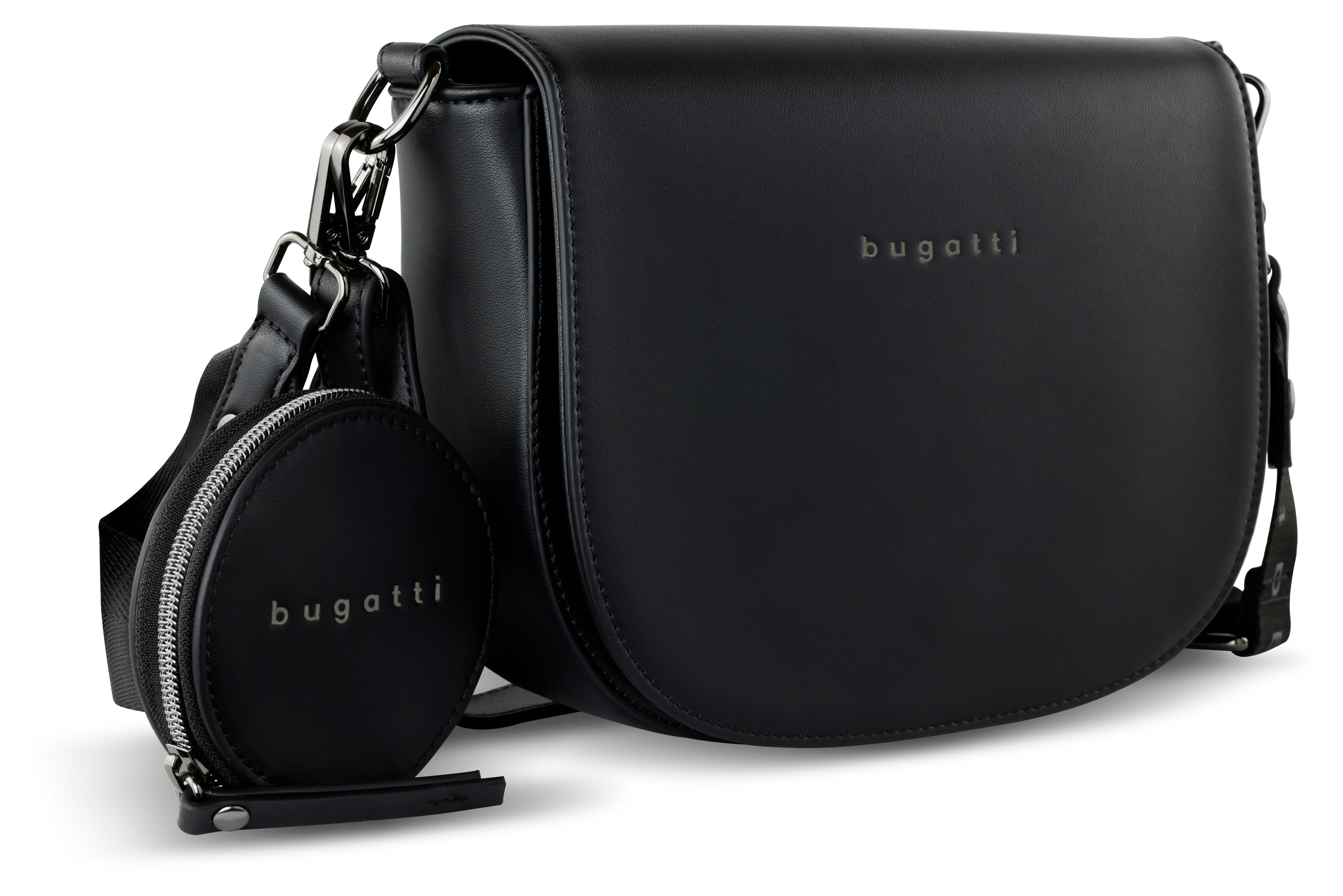 Bugatti Almata Schultertasche M, schwarz – 49665801 – Ansicht 3