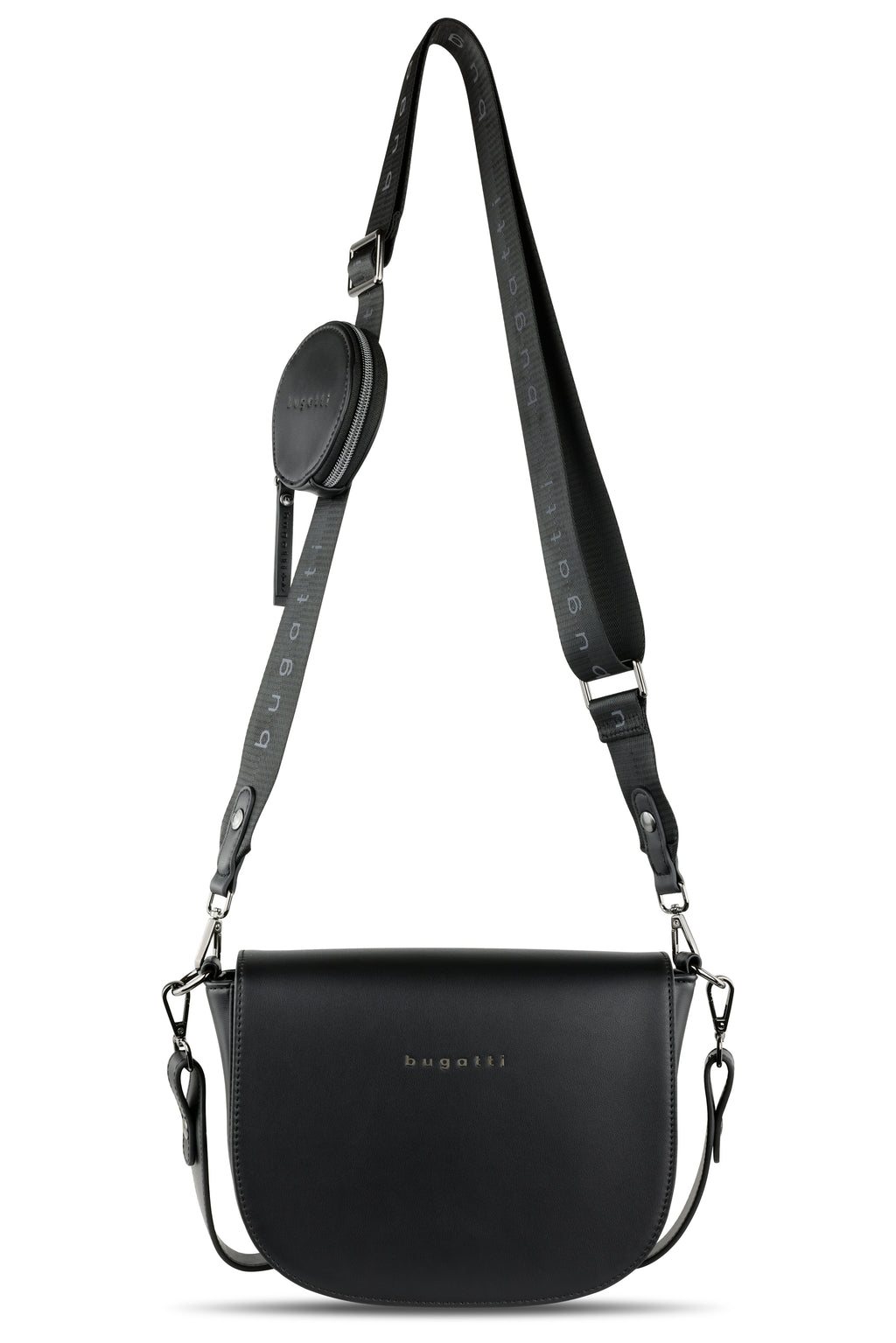 Bugatti Almata Schultertasche M, schwarz – 49665801 – Ansicht 4