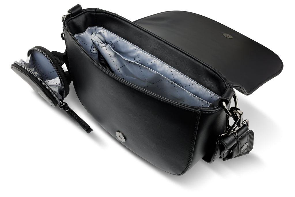Bugatti Almata Schultertasche M, schwarz – 49665801 – Ansicht 7